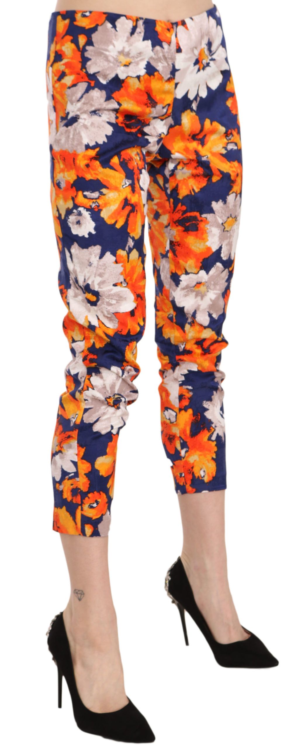 1137995.jpg Floral Print Skinny Mid-Waist Pants - Image 2