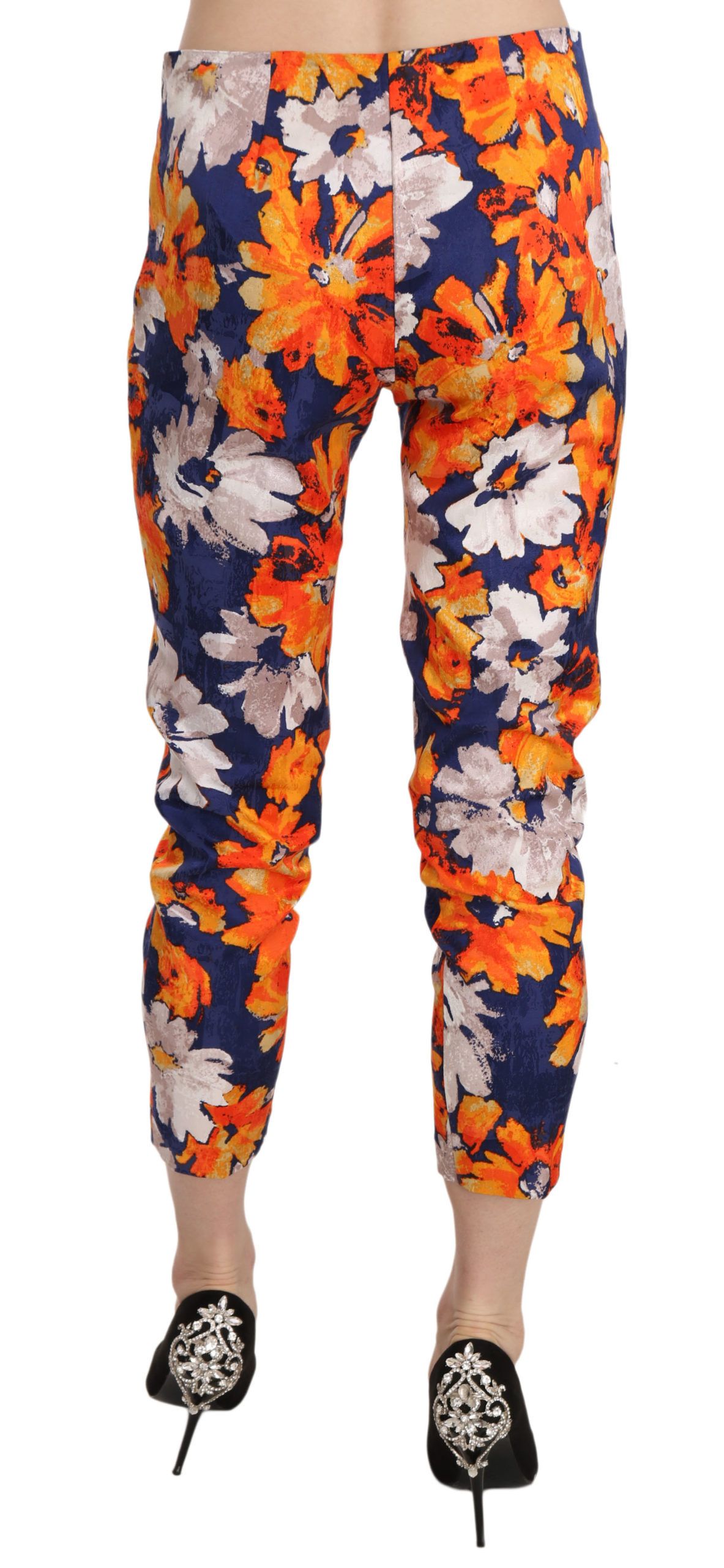 1138001.jpg Floral Print Skinny Mid-Waist Pants - Image 4