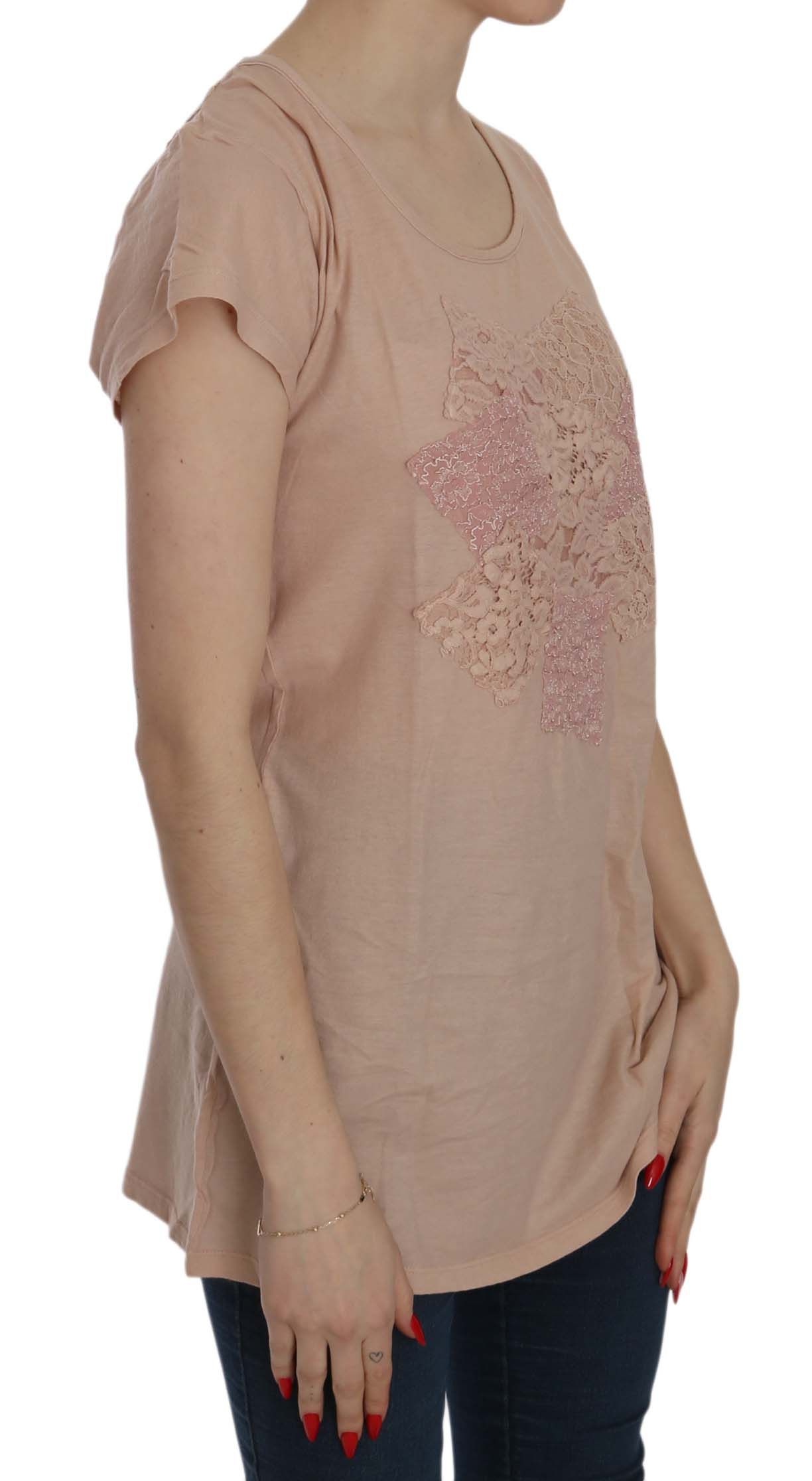 1156751.jpg Elegant Cream Lace Round Neck Blouse - Image 4