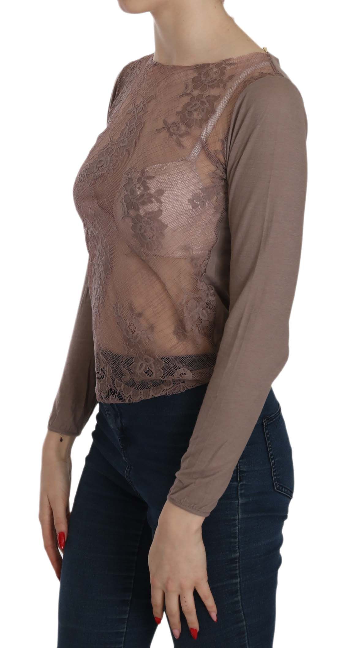 1156928.jpg Boat Neck Cotton Lace Blouse - Image 3