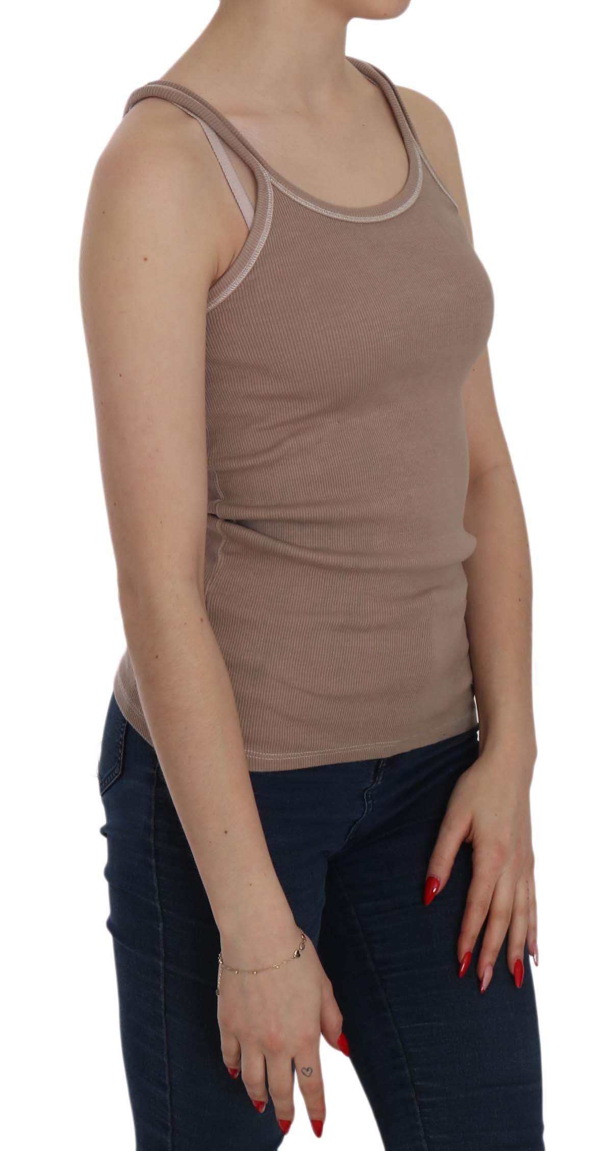 1157549.jpg Chic Brown Sleeveless Spaghetti Strap Top - Image 2