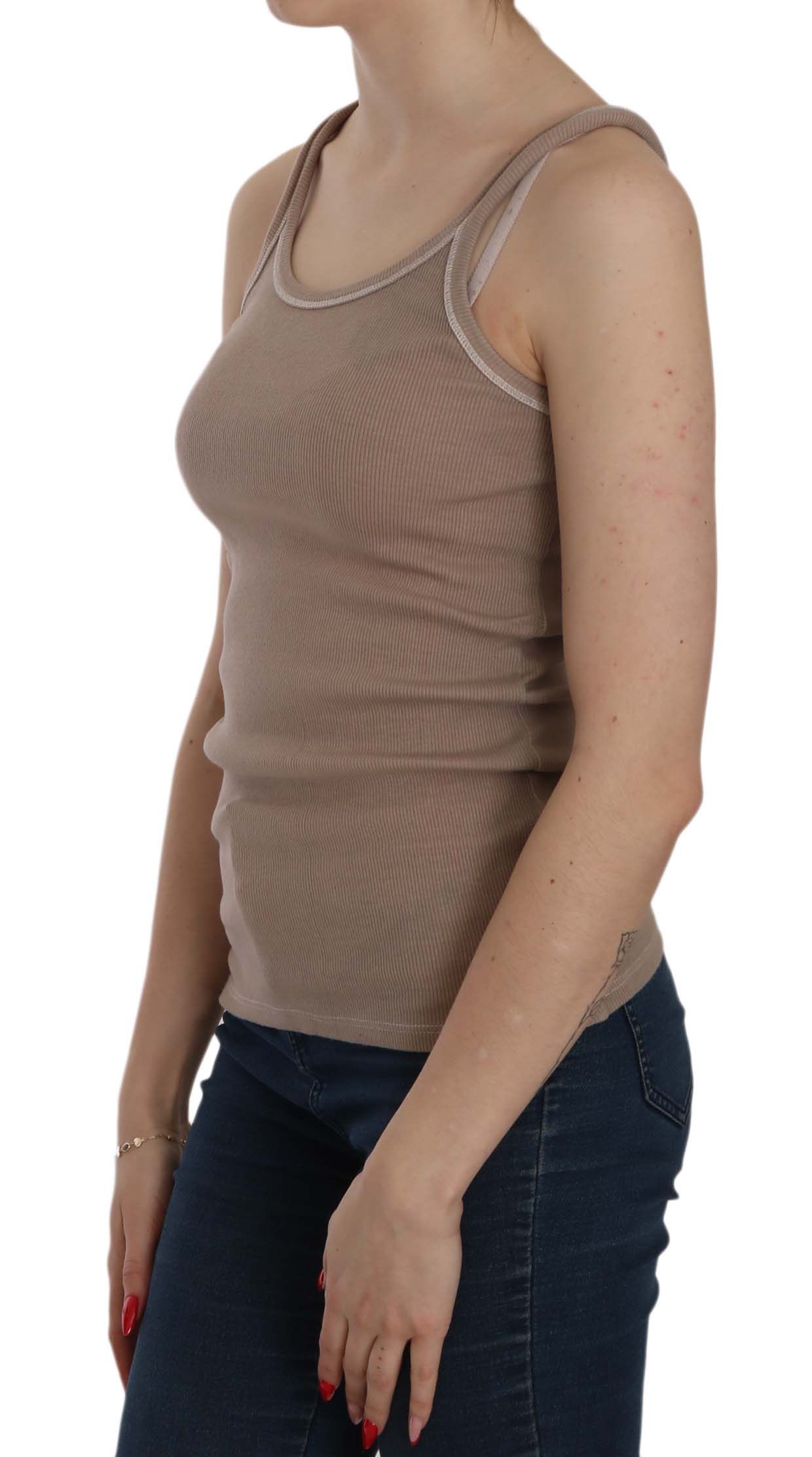 1157552.jpg Chic Brown Sleeveless Spaghetti Strap Top - Image 3