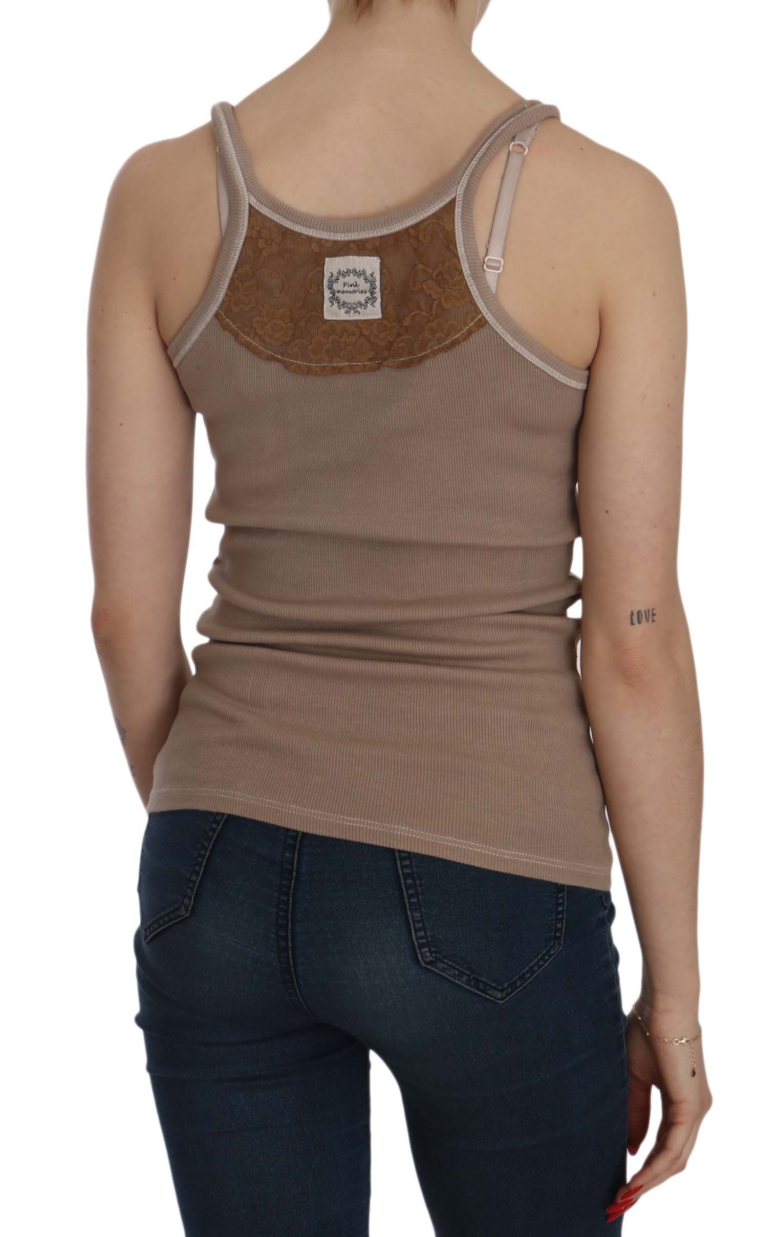 1157555.jpg Chic Brown Sleeveless Spaghetti Strap Top - Image 4