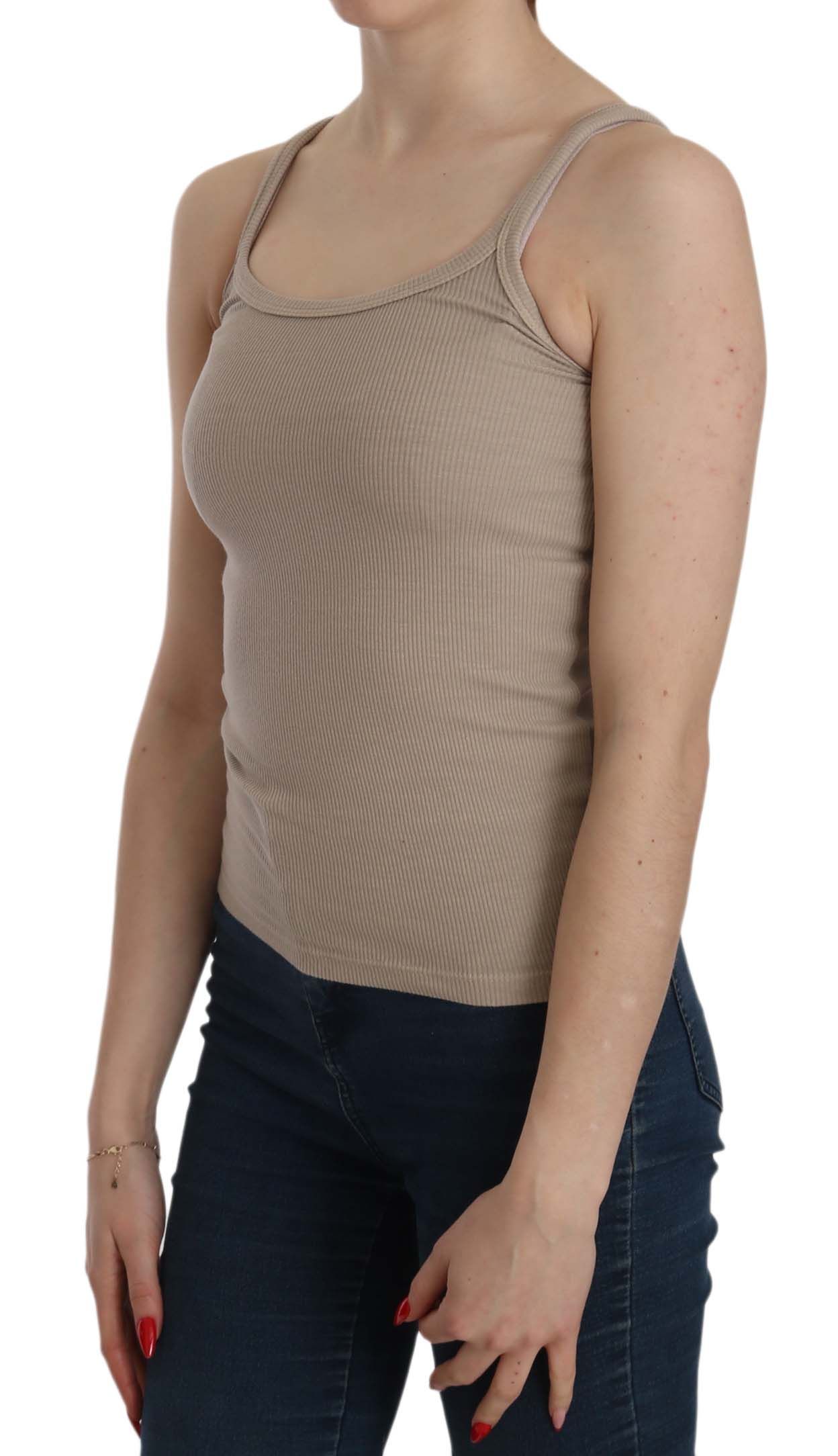 1157615.jpg Elegant Spaghetti Strap Cotton Blouse - Image 5