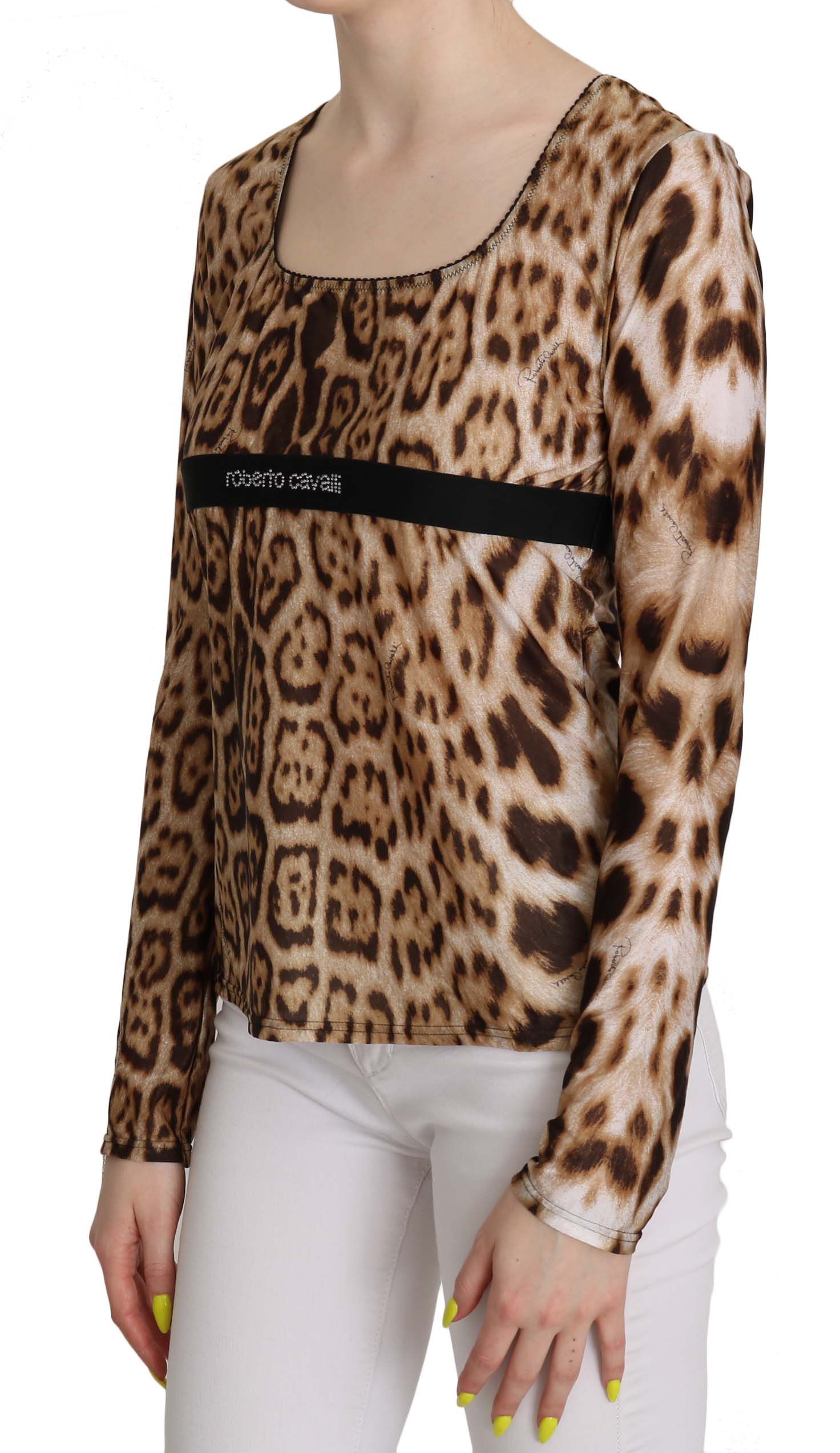 1175177.jpg Elegant Leopard Long Sleeve Top - Image 2