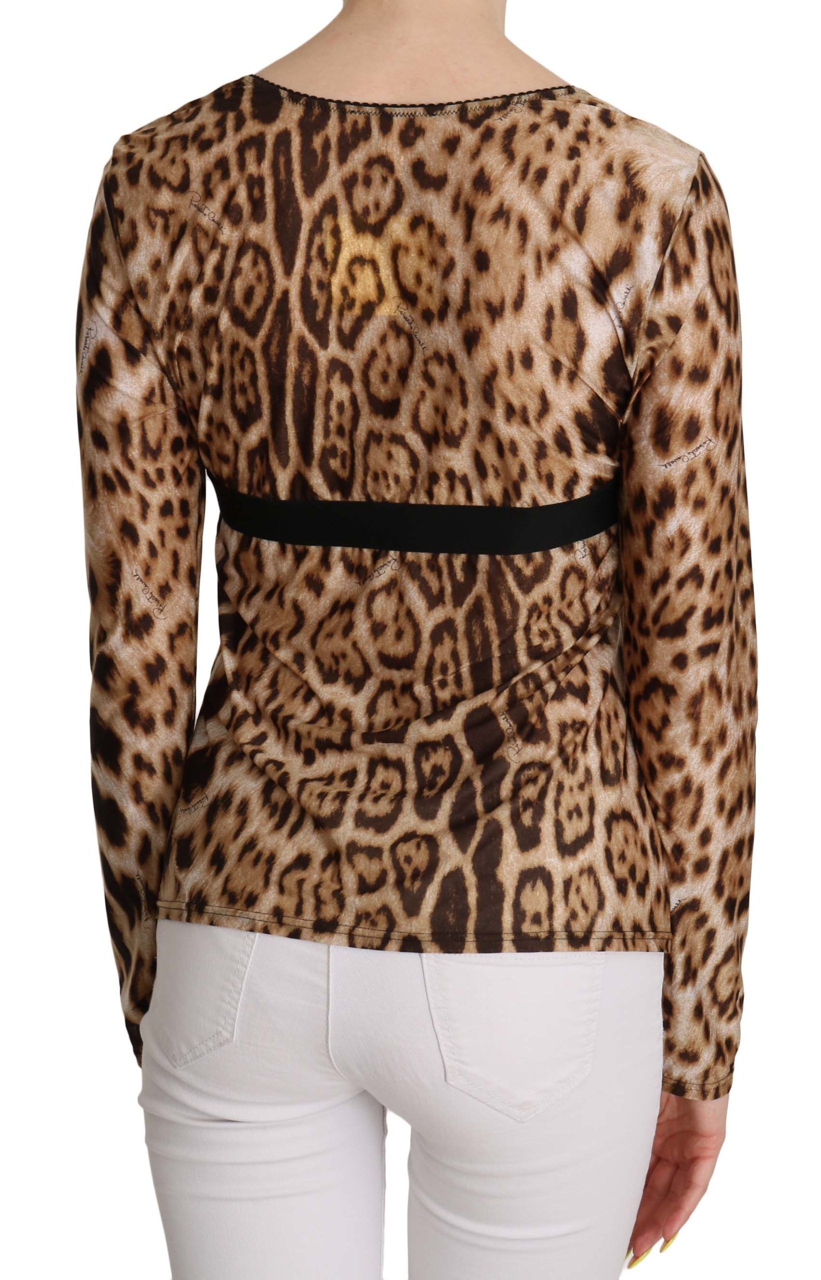 1175180.jpg Elegant Leopard Long Sleeve Top - Image 3