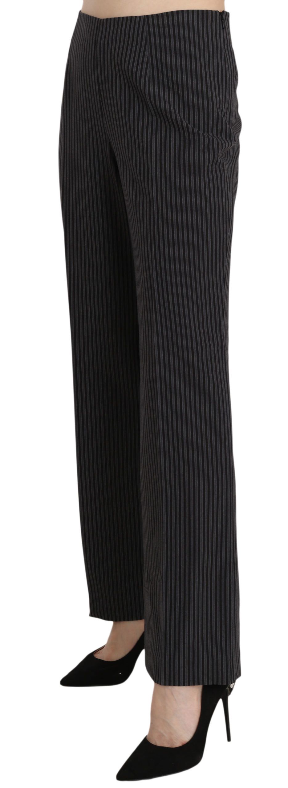 1175345.jpg Elegant Striped Straight Fit Pants - Image 3