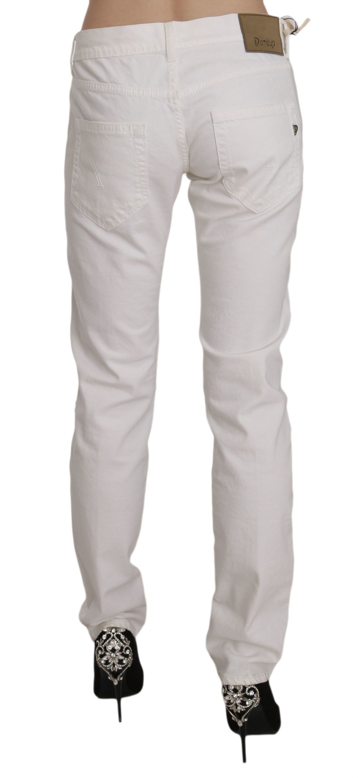 1175498.jpg Chic White Skinny Cotton Blend Pants - Image 4