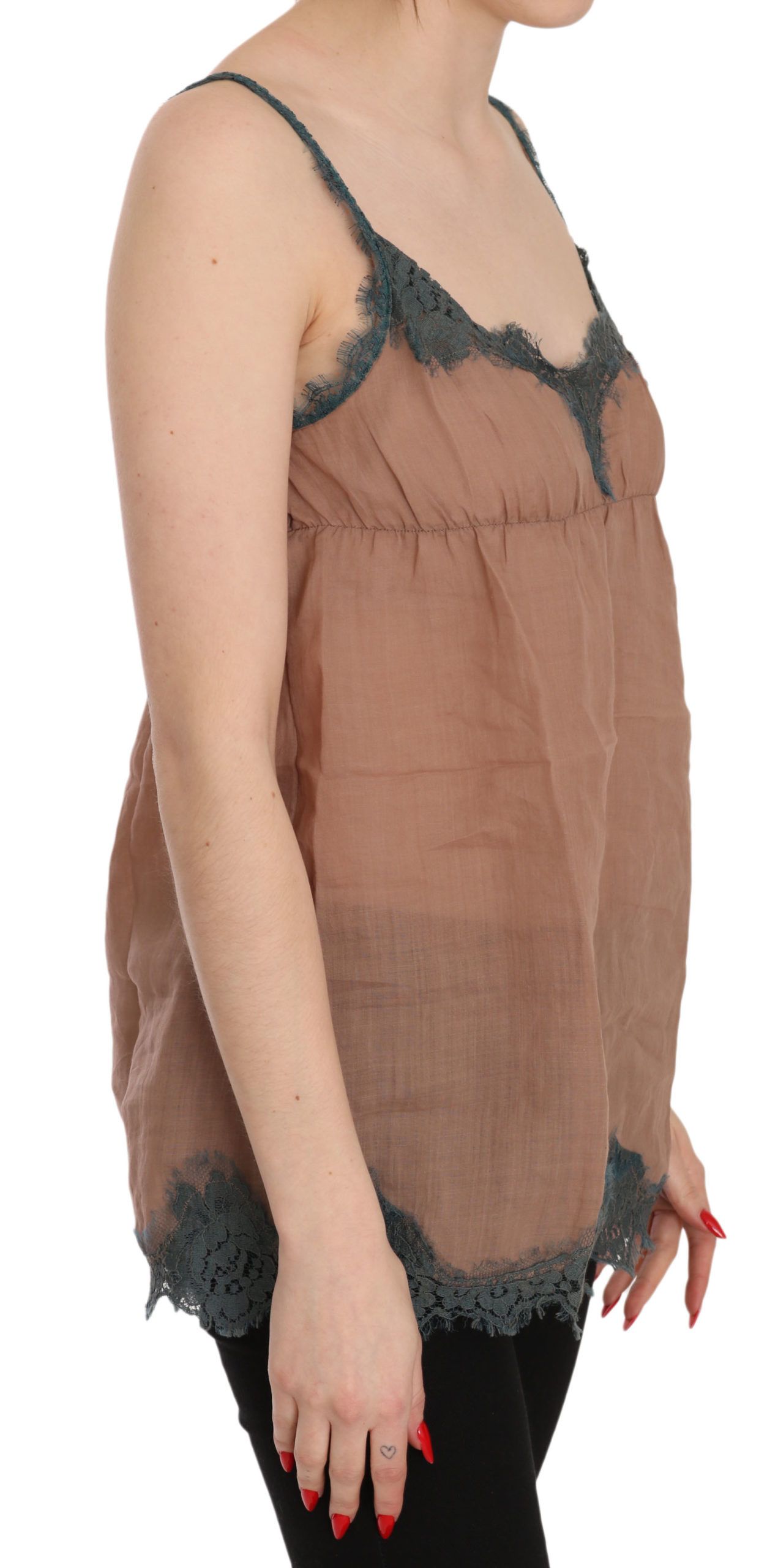 1175957.jpg Elegant Spaghetti Strap Lace Top - Image 4