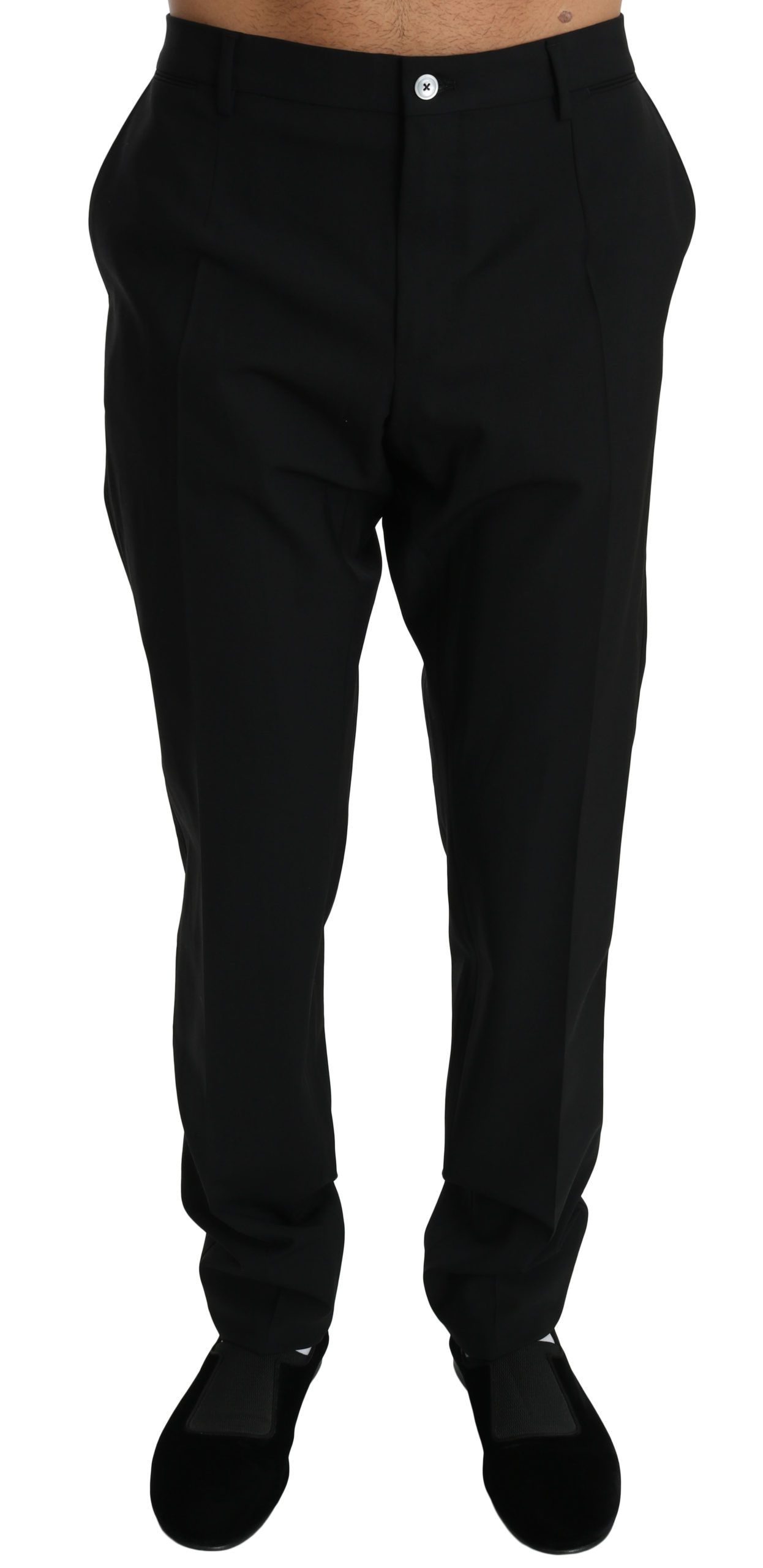 1194054.jpg Elegant Black Dress Pants by Iconic Fashion House - Image 4