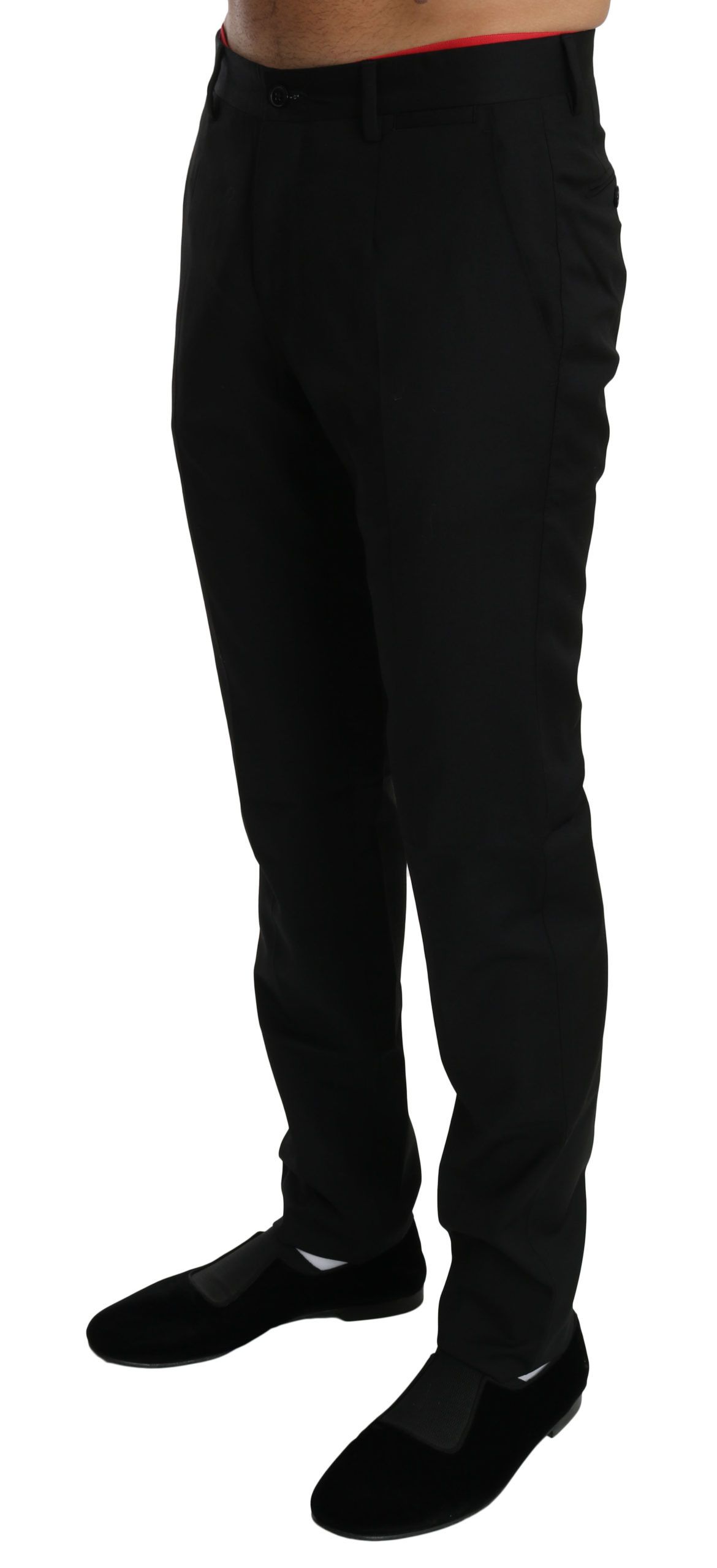 1194108.jpg Elegant Black Wool Dress Pants - Image 2