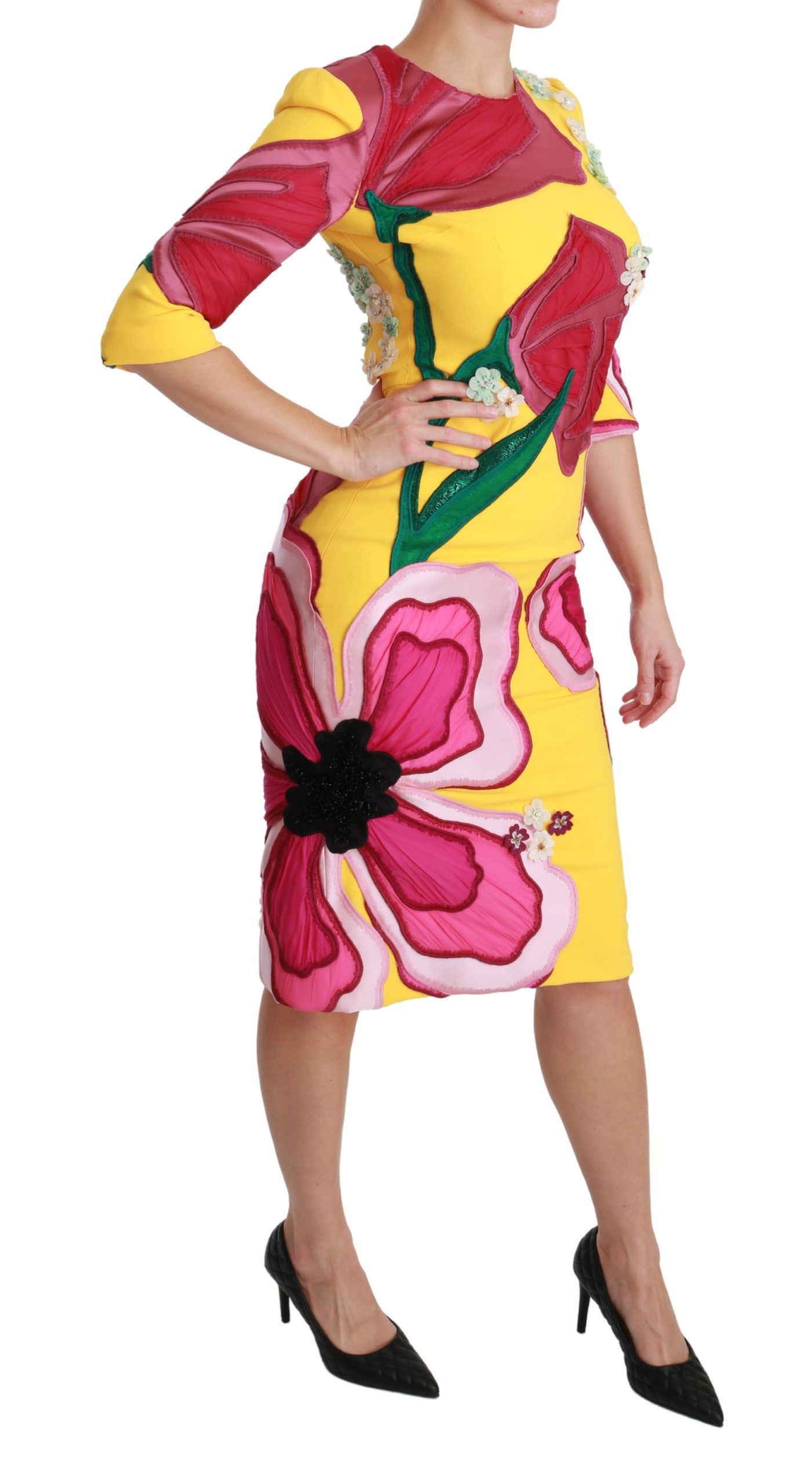 1268757.jpg Sunshine Bloom Sheath Knee-Length Dress - Image 2