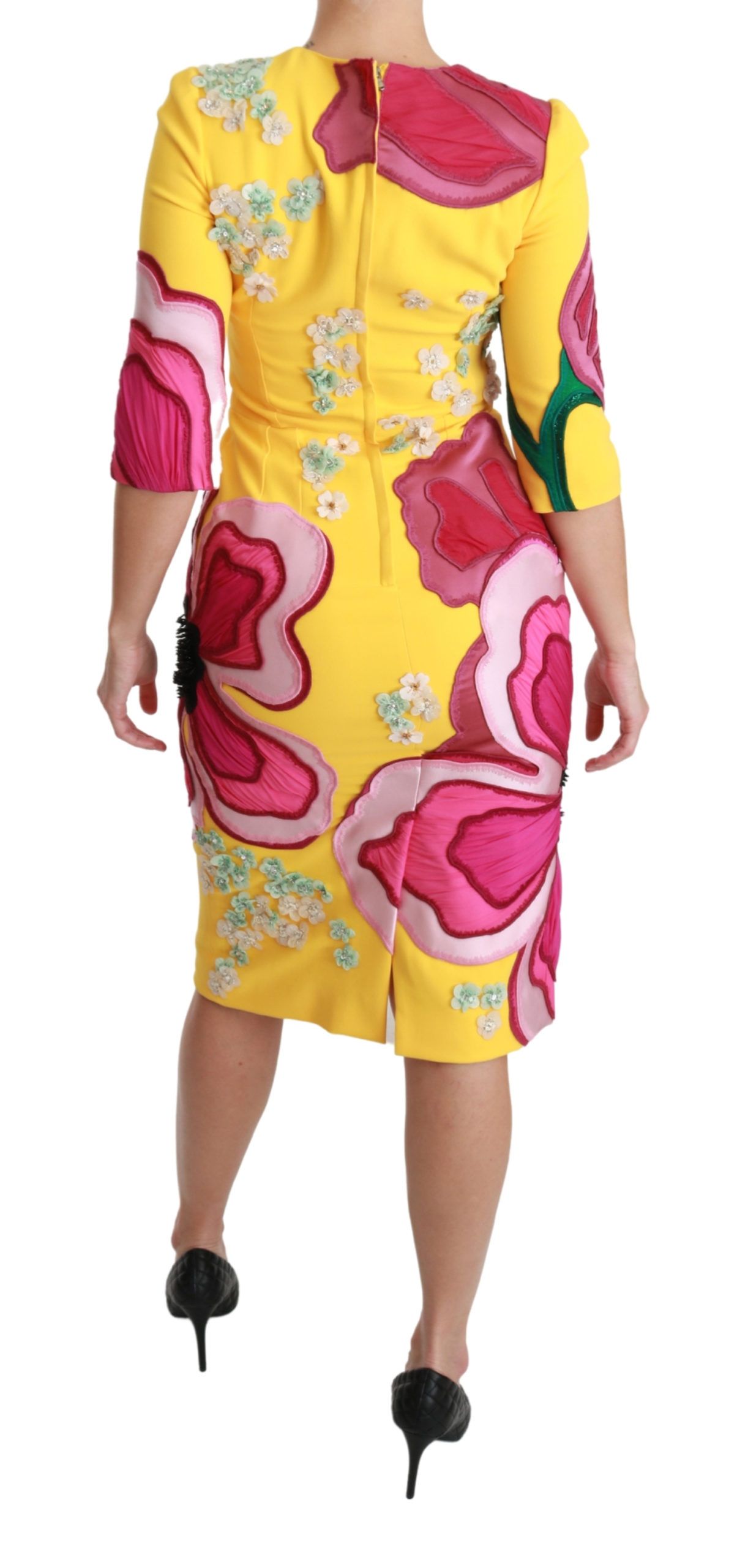 1268761.jpg Sunshine Bloom Sheath Knee-Length Dress - Image 4