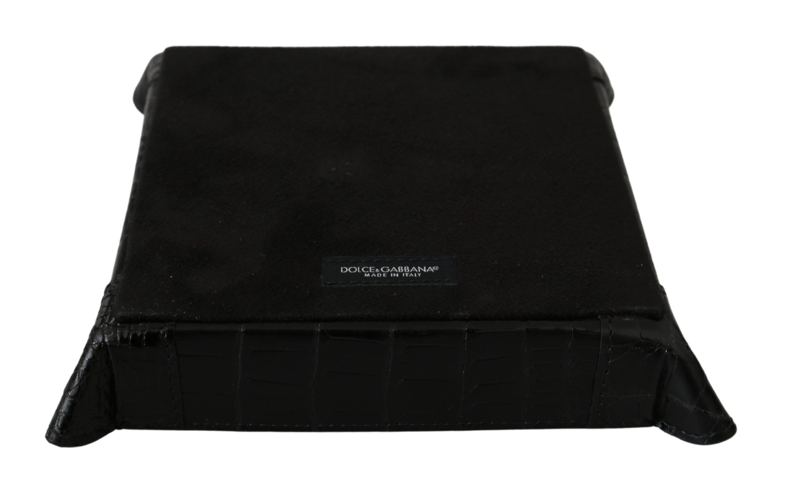 1269374.jpg Elegant Black Exotic Skin Entry Tray - Image 4