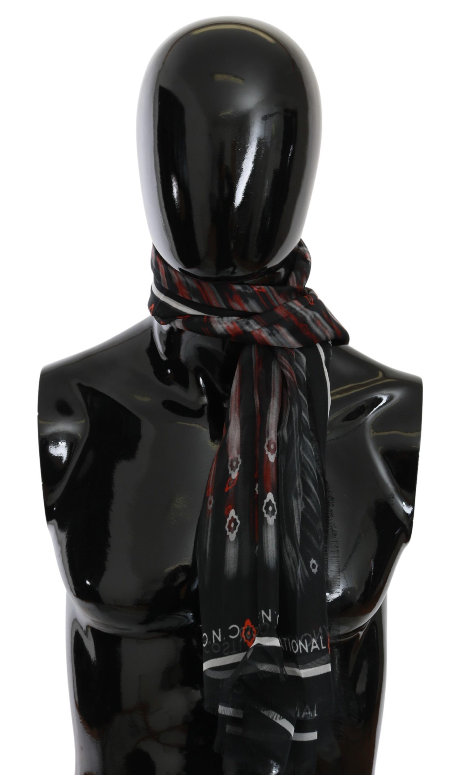Chic Silk Scarf Bandana Hat in Monochrome