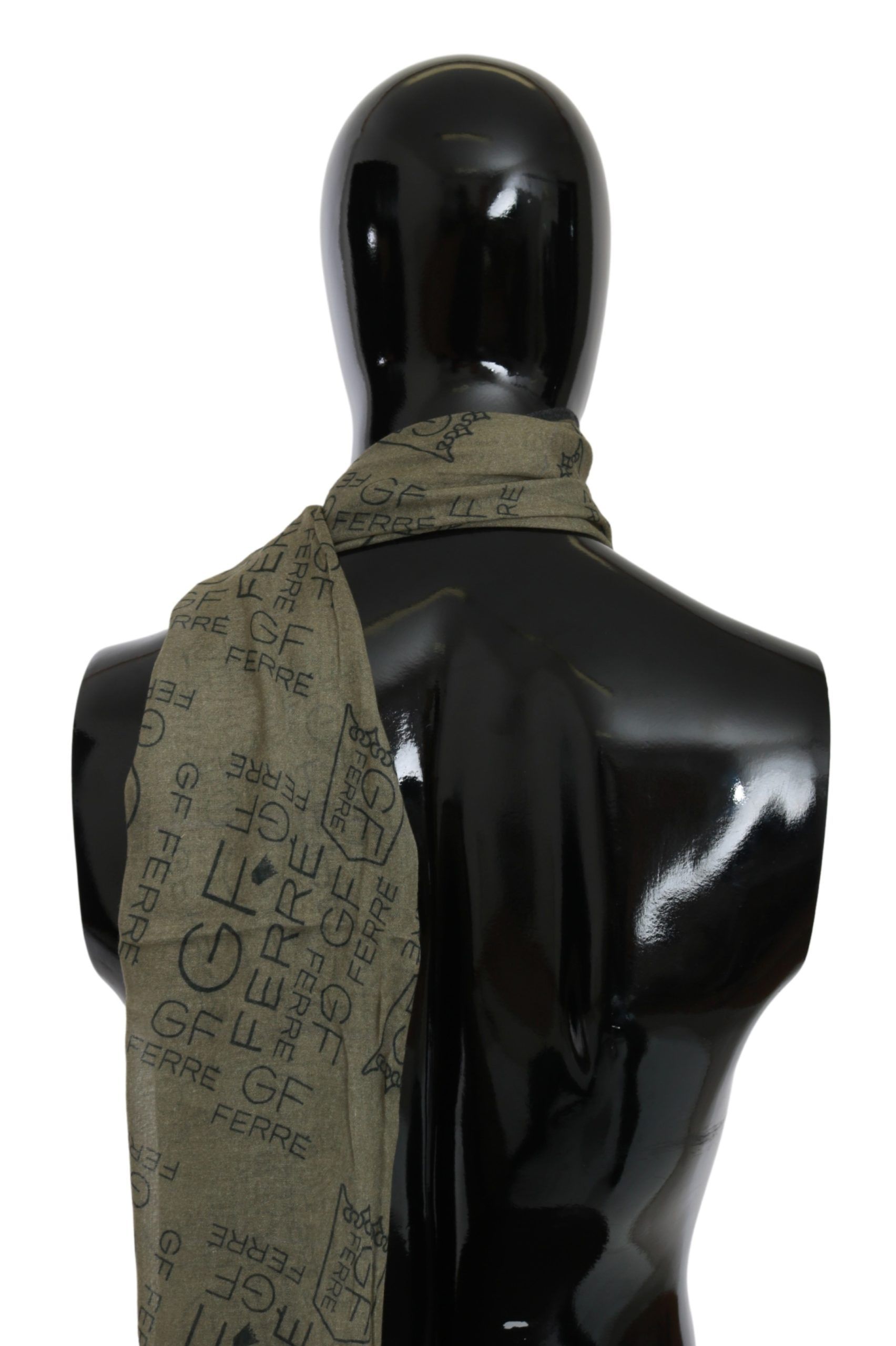 1309055.jpg Elegant Patterned Wool-Blend Scarf - Image 2