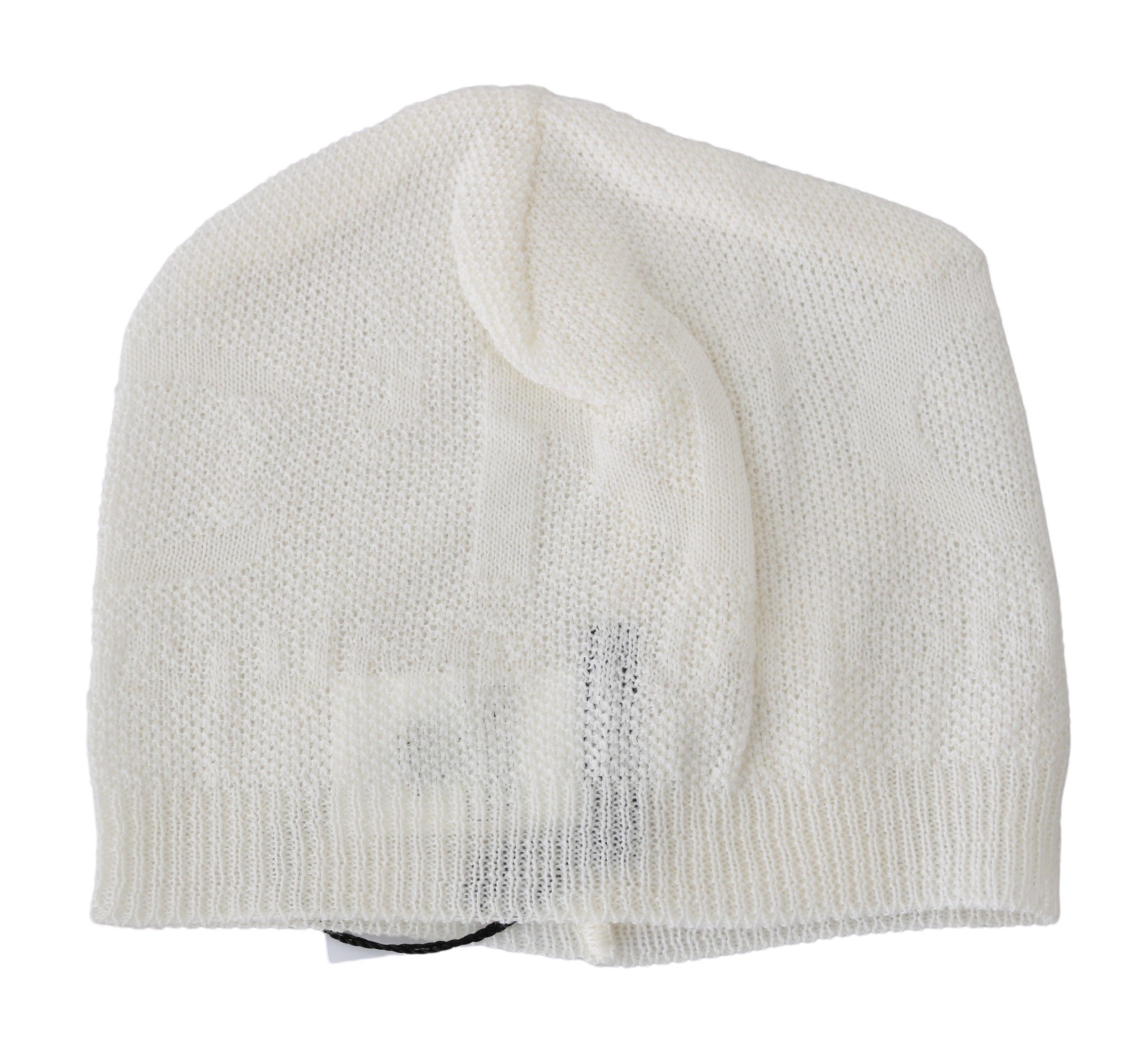 1309140.jpg Elegant White Wool Blend Beanie Hat - Image 3