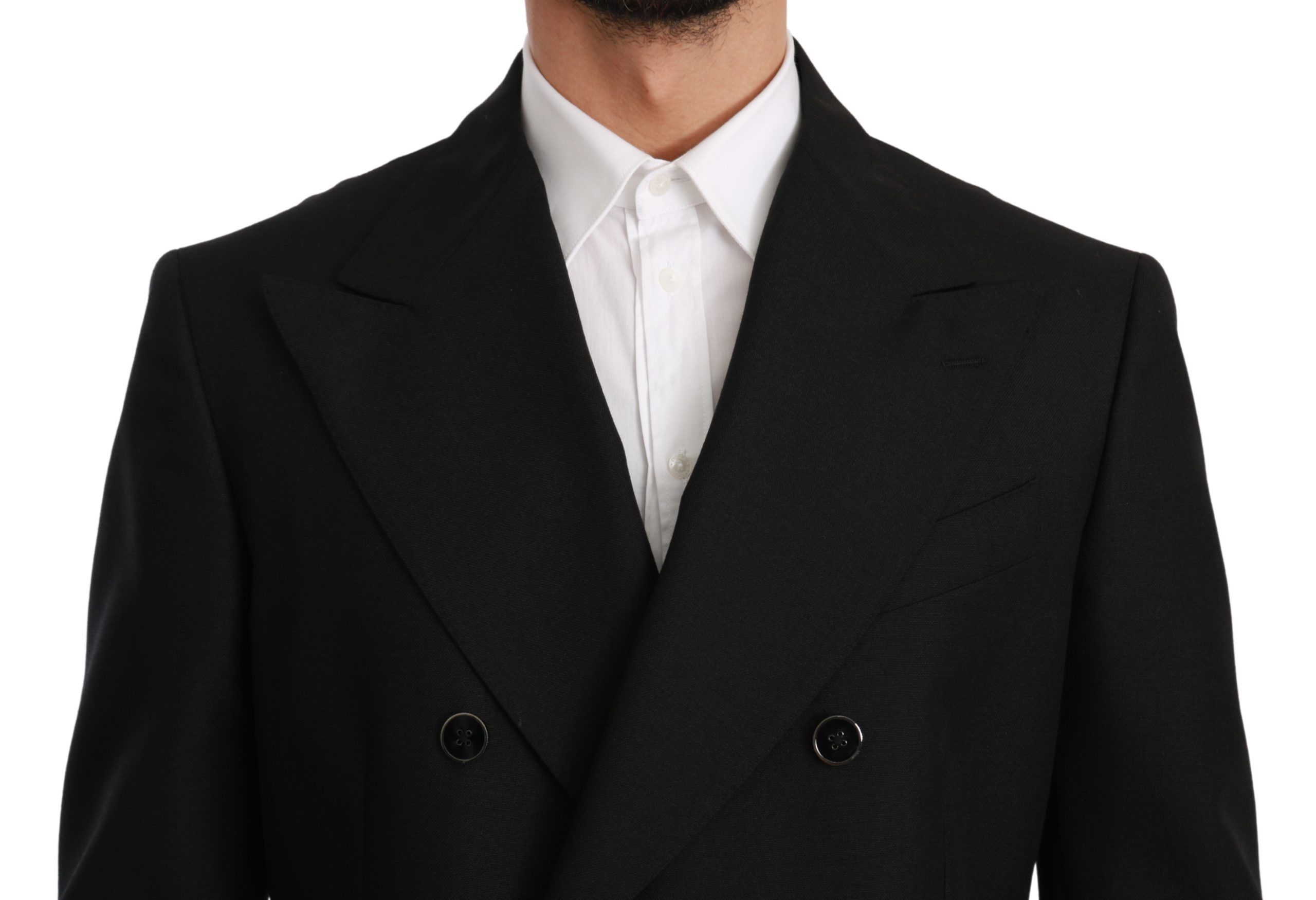 1309808.jpg Elegant Black Slim Fit Formal Blazer - Image 2