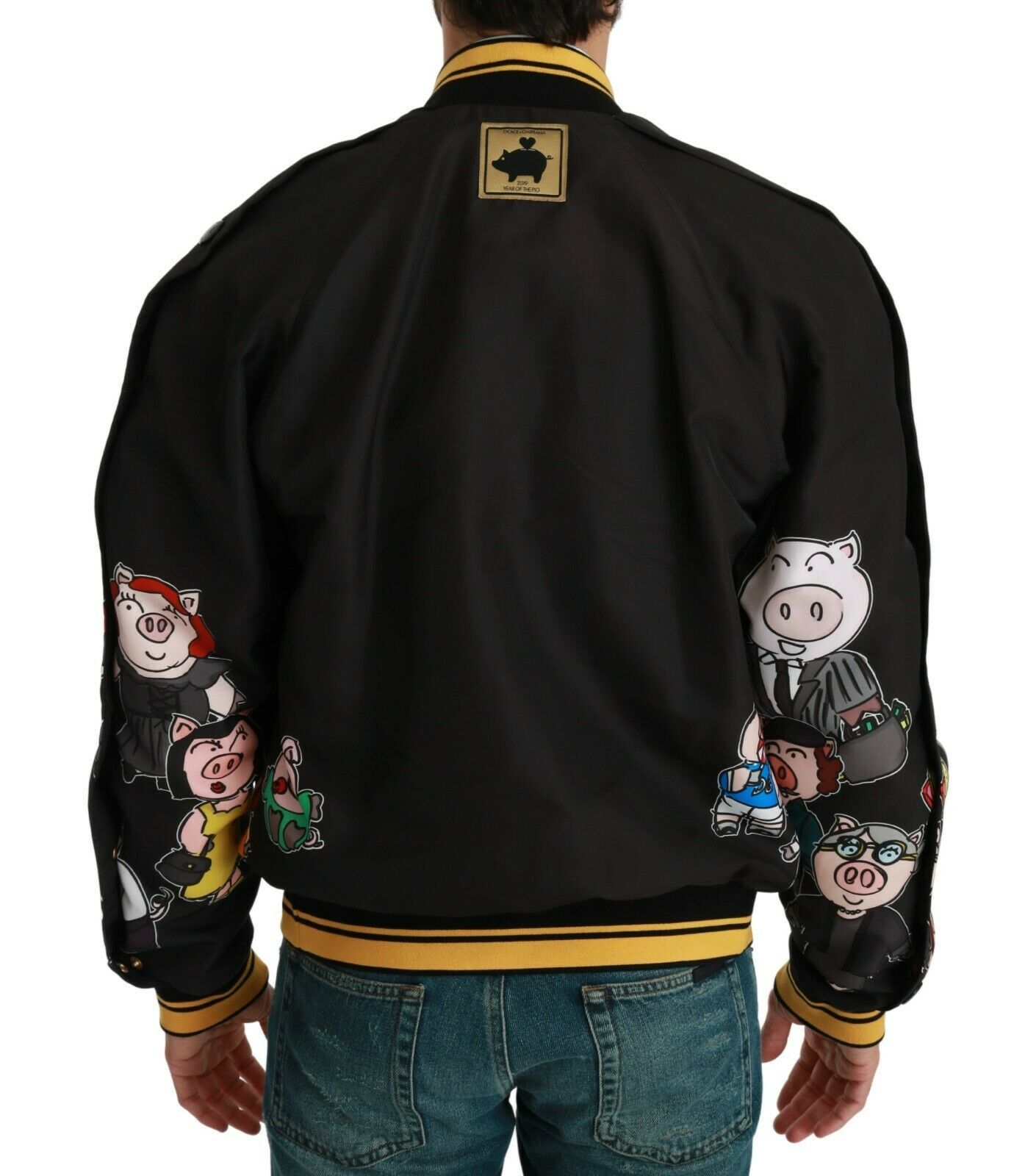 1313750.jpg Multicolor Motive Bomber Style Jacket - Image 2