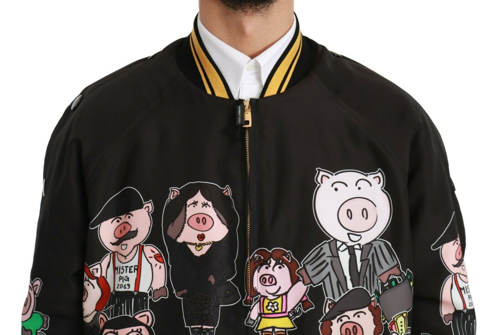 1313752.jpg Multicolor Motive Bomber Style Jacket - Image 4