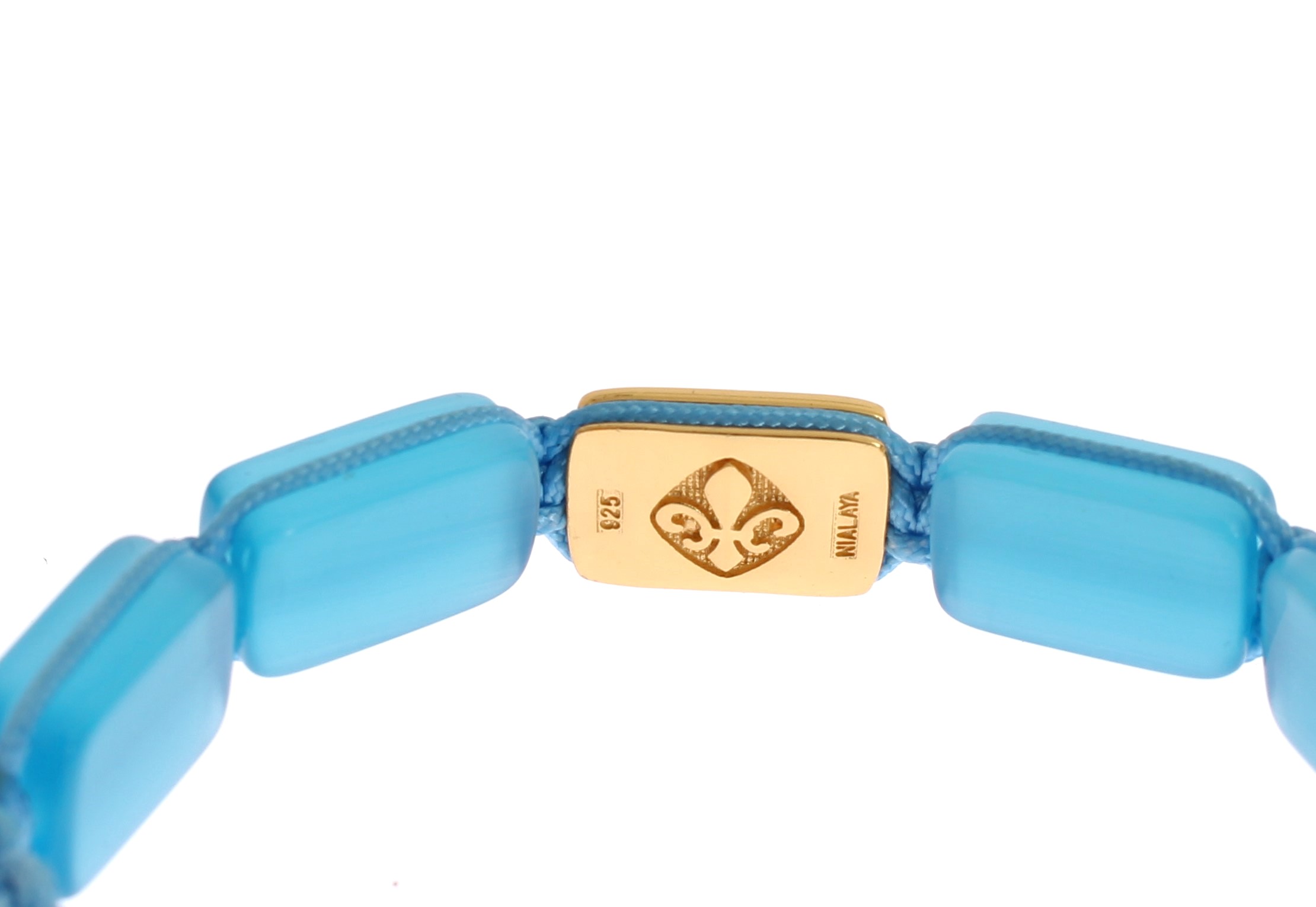 135576.jpg Elegant Blue Opal & Diamond-Studded Bracelet - Image 3