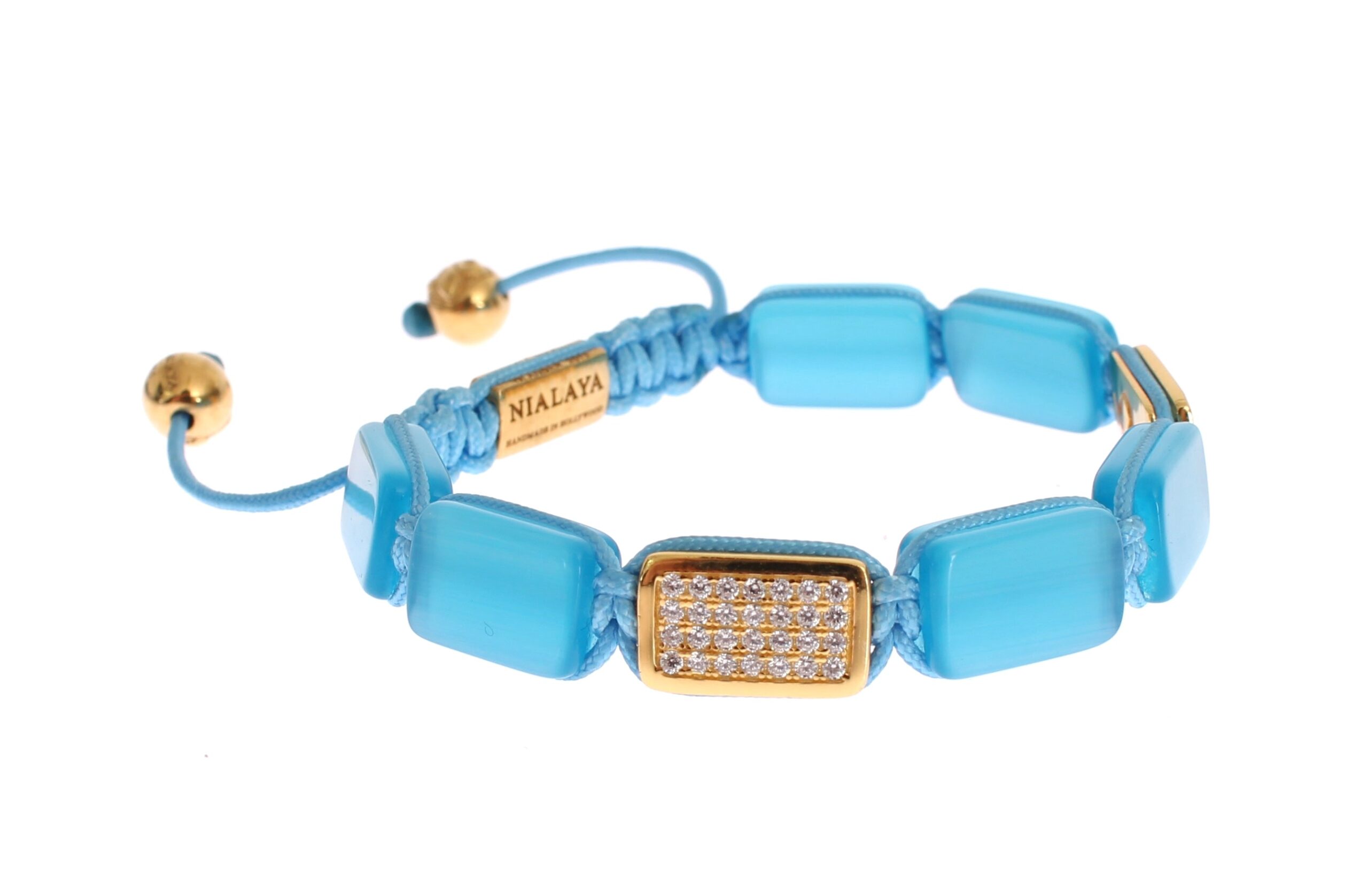 135579.jpg Elegant Blue Opal & Diamond-Studded Bracelet - Image 4