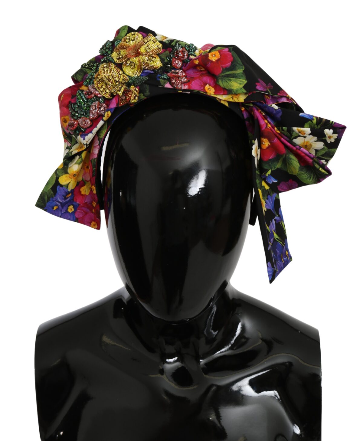 Elegant Floral Silk Headband Diadem Tiara - Image 1