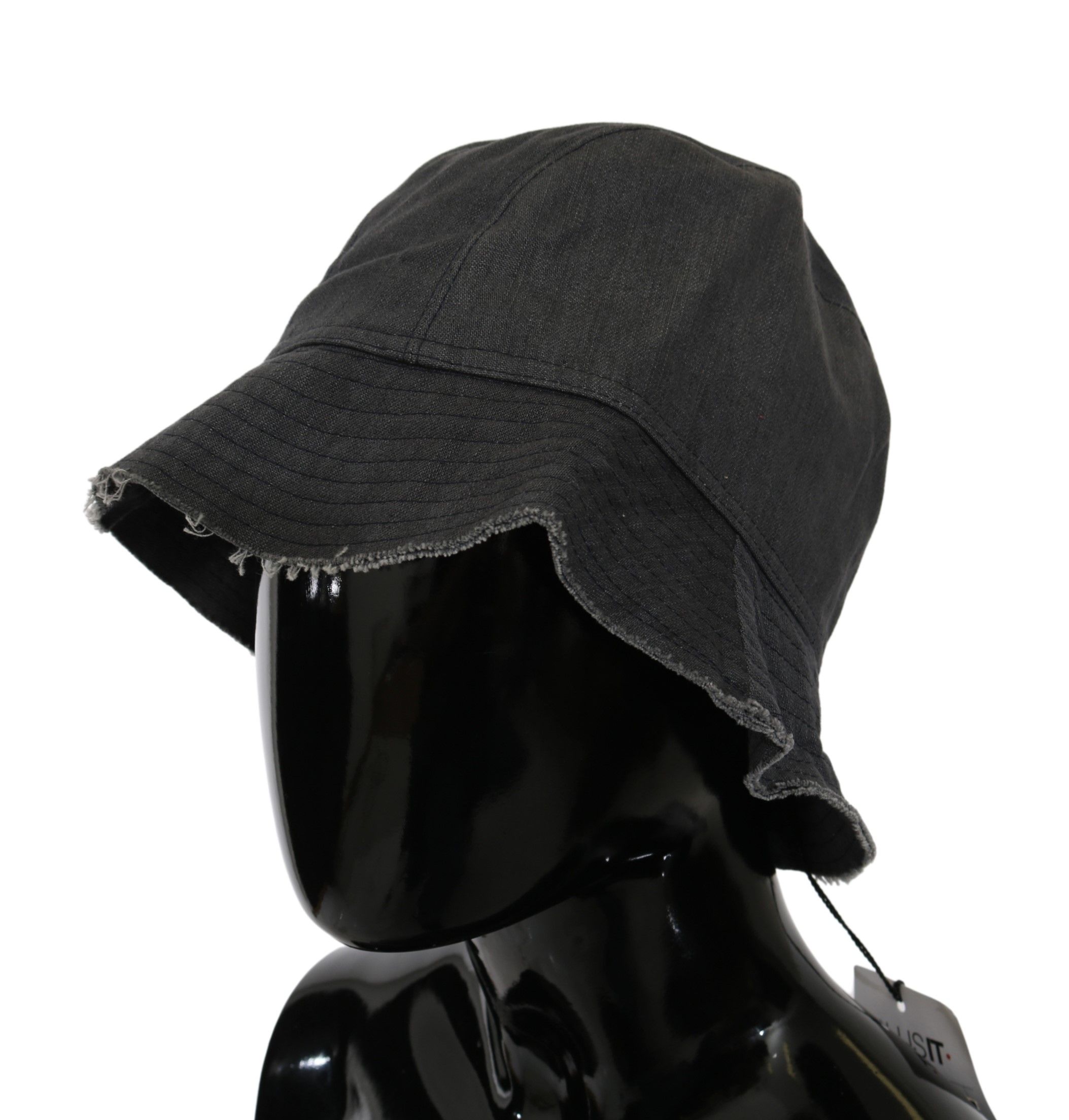 1389093.jpg Chic Black Bucket Hat - Timeless Accessory - Image 2