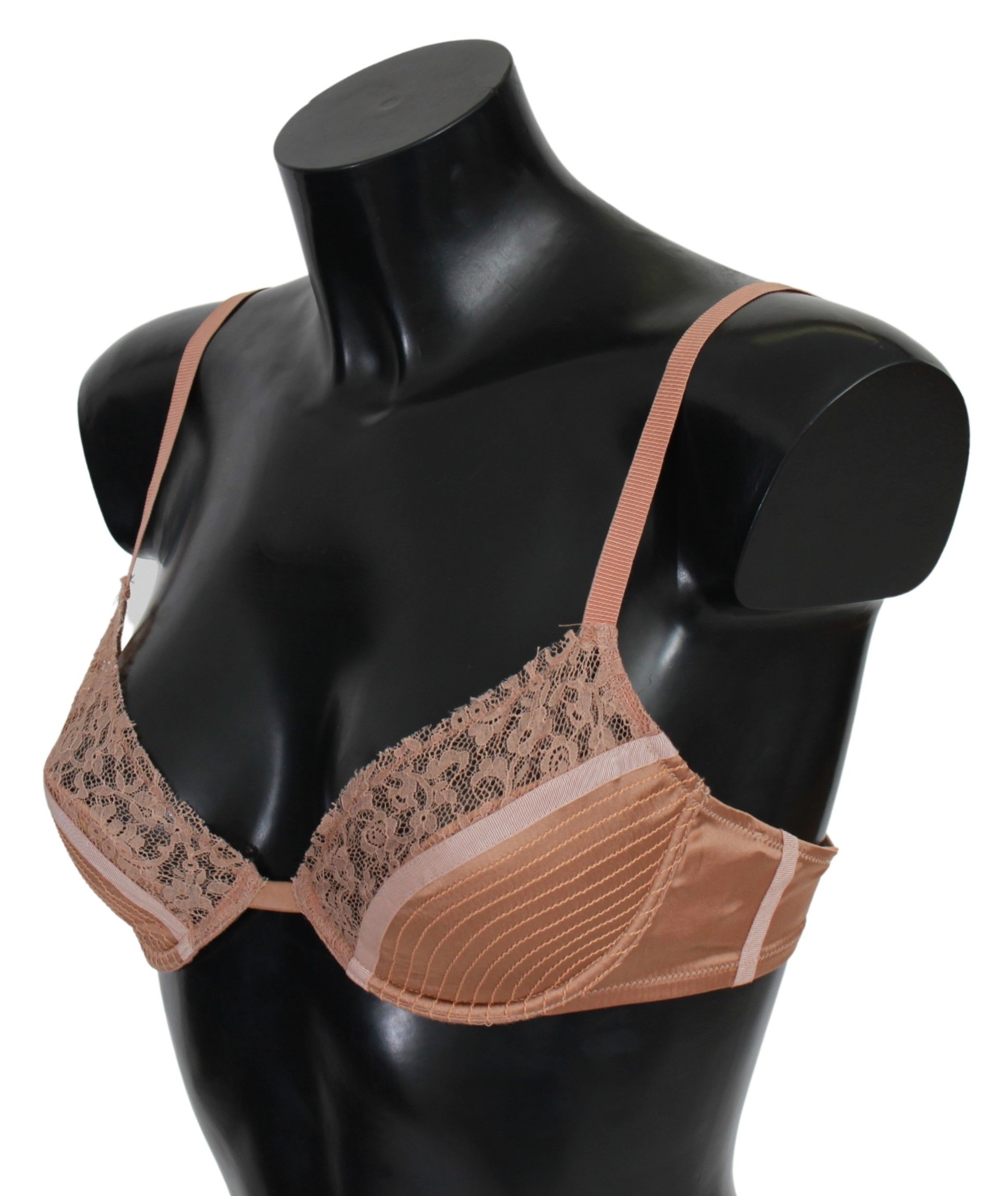 1389894.jpg Elegant Nude Lace Push-Up Bra - Image 2