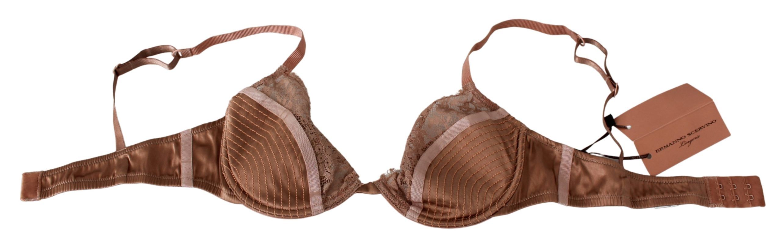 1389896.jpg Elegant Nude Lace Push-Up Bra - Image 4
