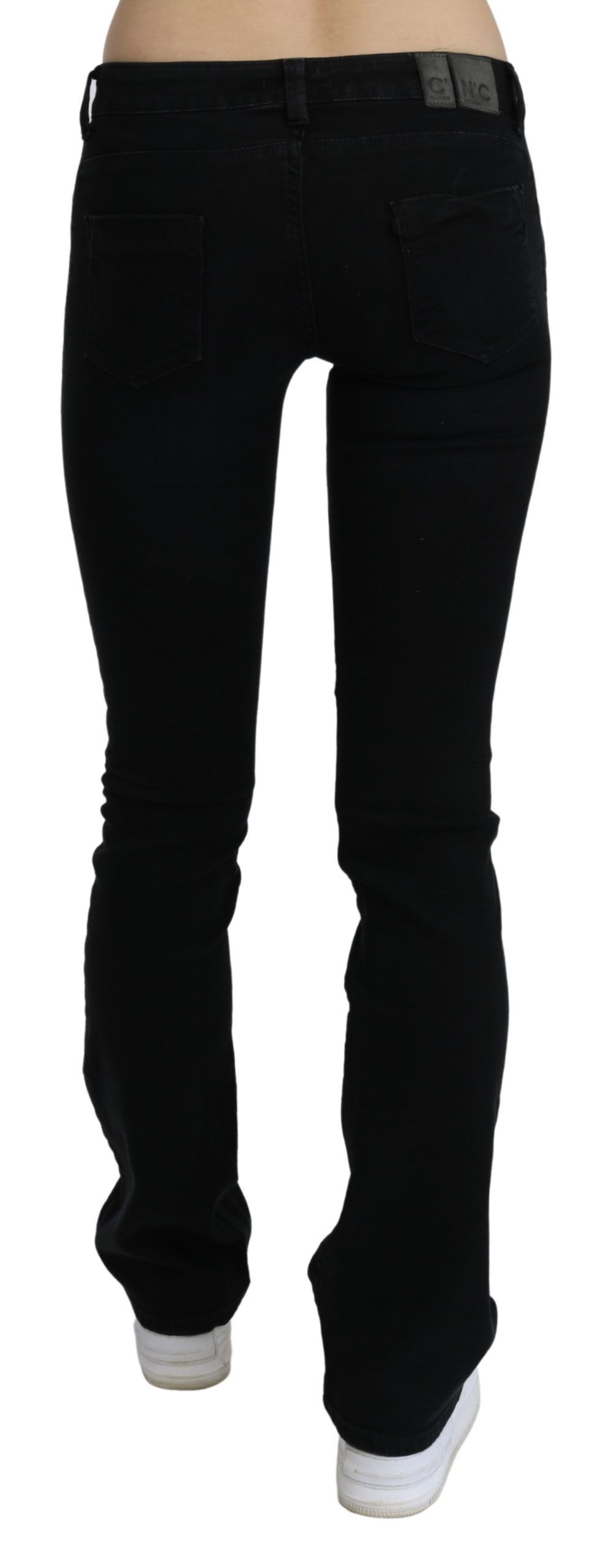 1399079.jpg Chic Black Slim Fit Low Waist Denim - Image 4