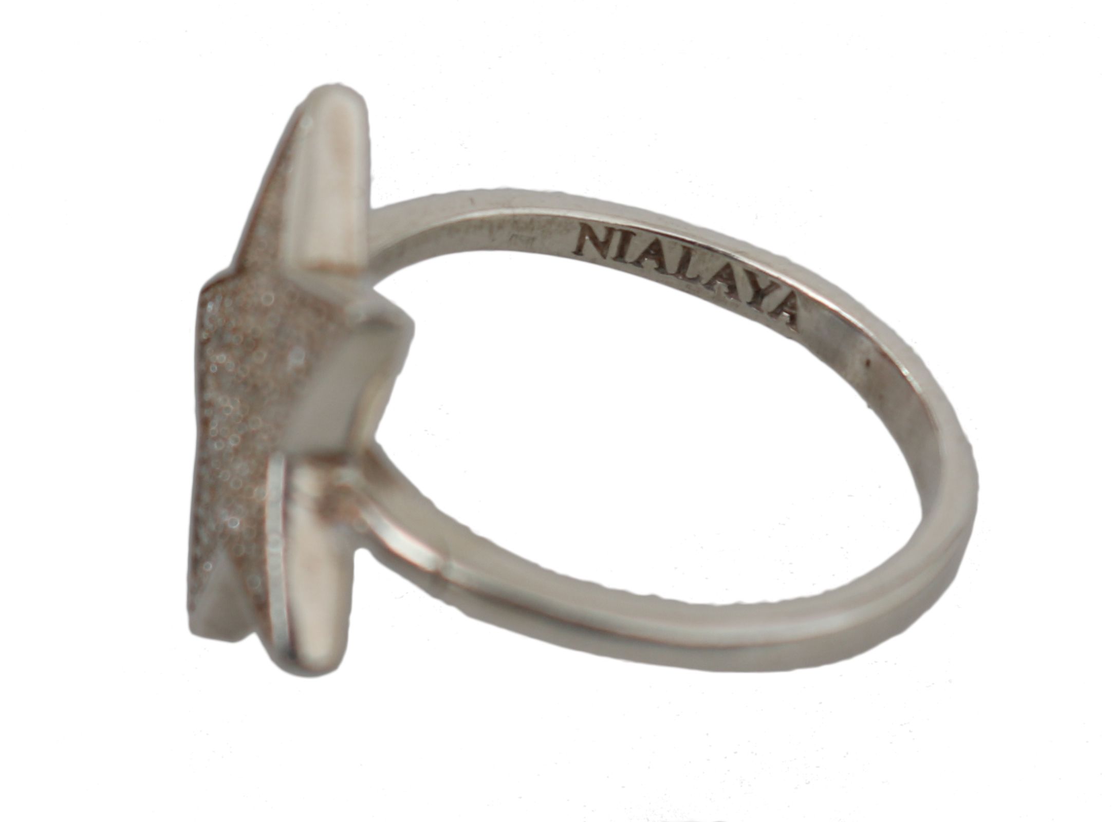 1408551.jpg Chic Silver CZ Crystal Women's Statement Ring - Image 3