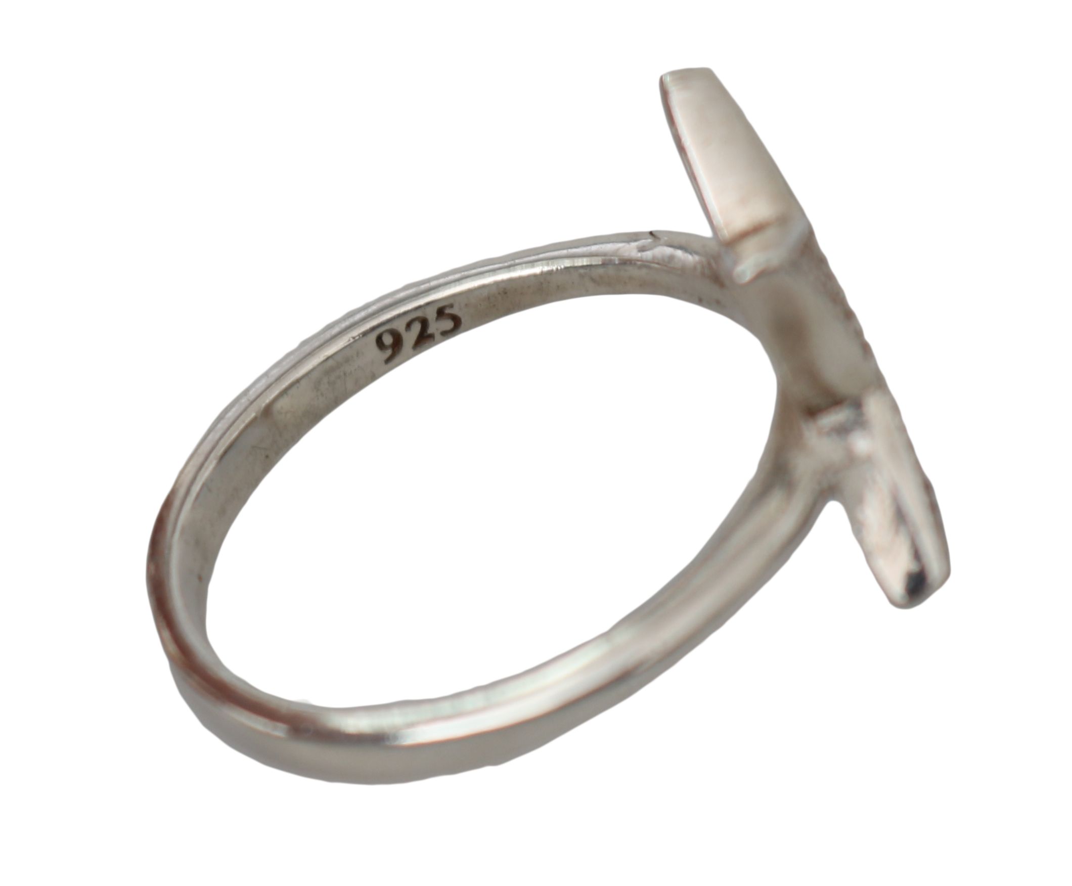 1408552.jpg Chic Silver CZ Crystal Women's Statement Ring - Image 4