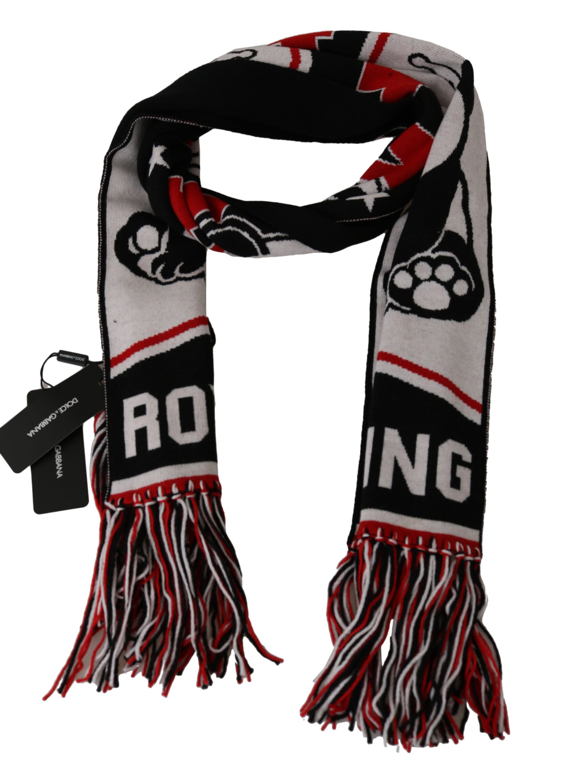 1428782.jpg Elegant Multicolor Wool-Cashmere Men's Scarf - Image 2