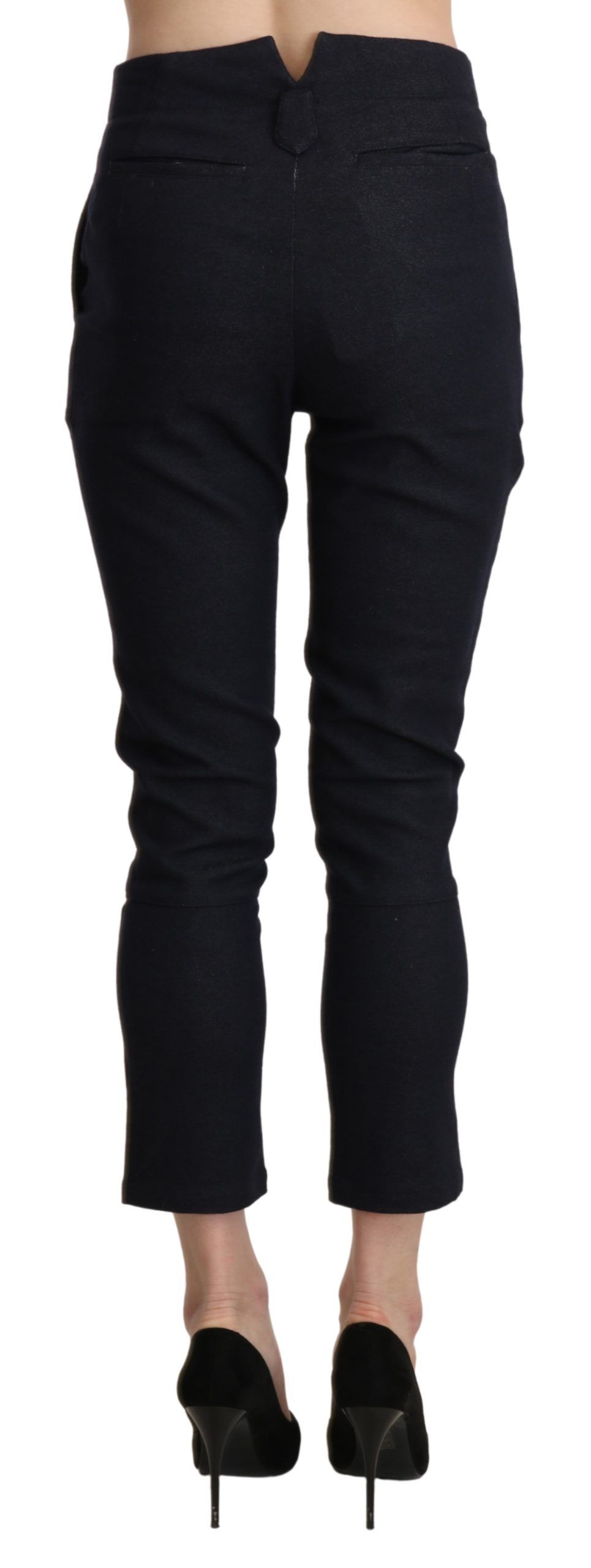 1437014.jpg Chic High Waist Cropped Capri Pants - Image 3