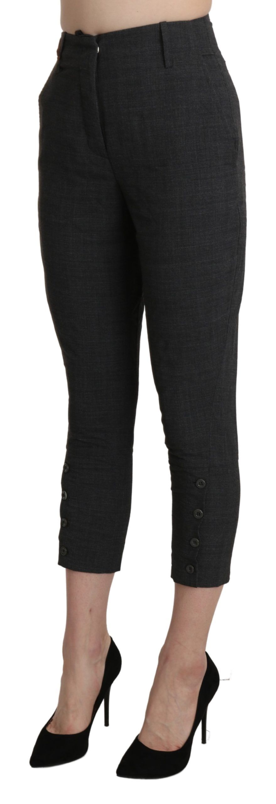1437049.jpg Chic High Waist Capri Cropped Pants - Image 2
