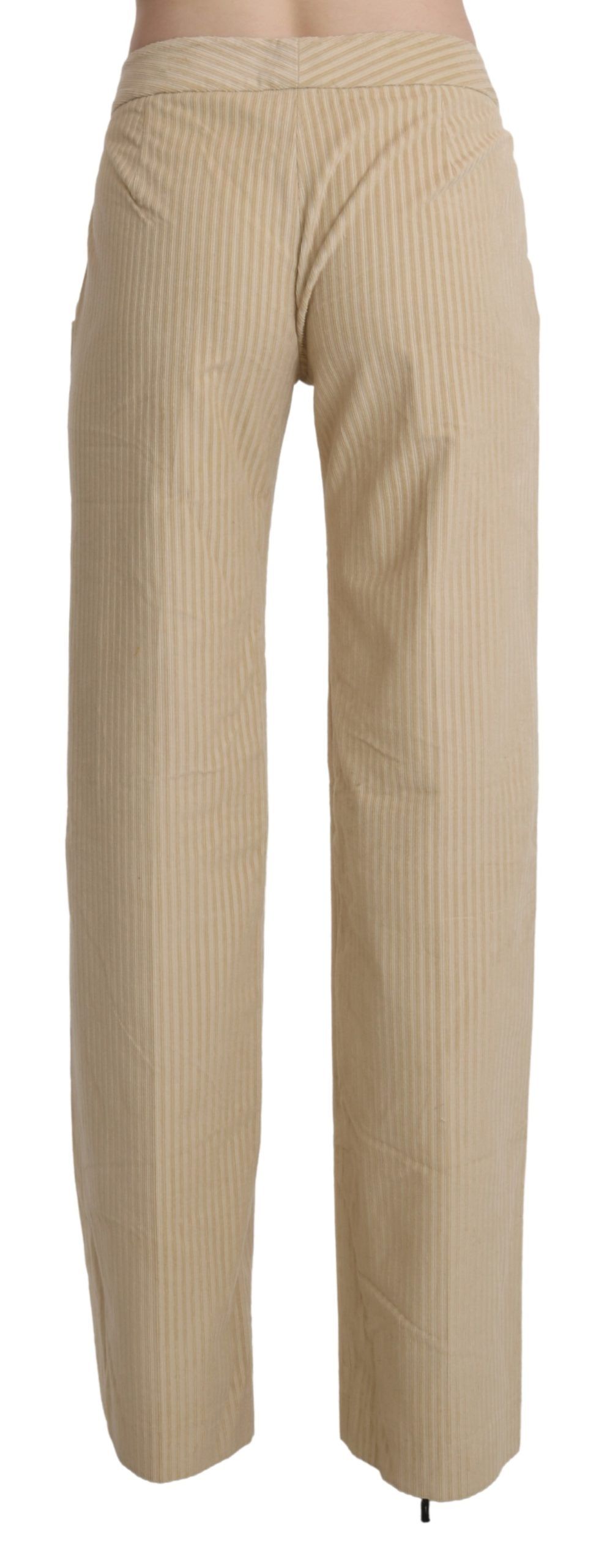 1437088.jpg Chic Beige High-Waist Wide Leg Pants - Image 3