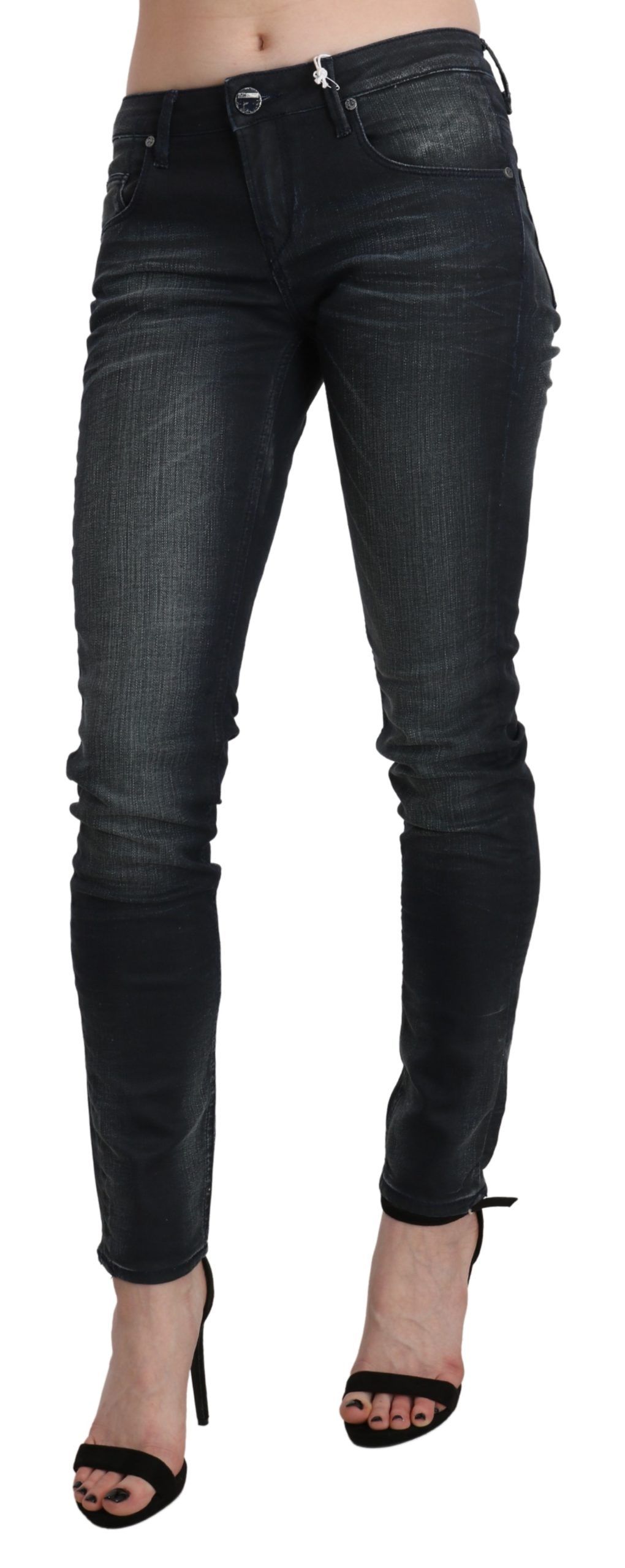1437358.jpg Elegant Low Waist Skinny Black Jeans - Image 2
