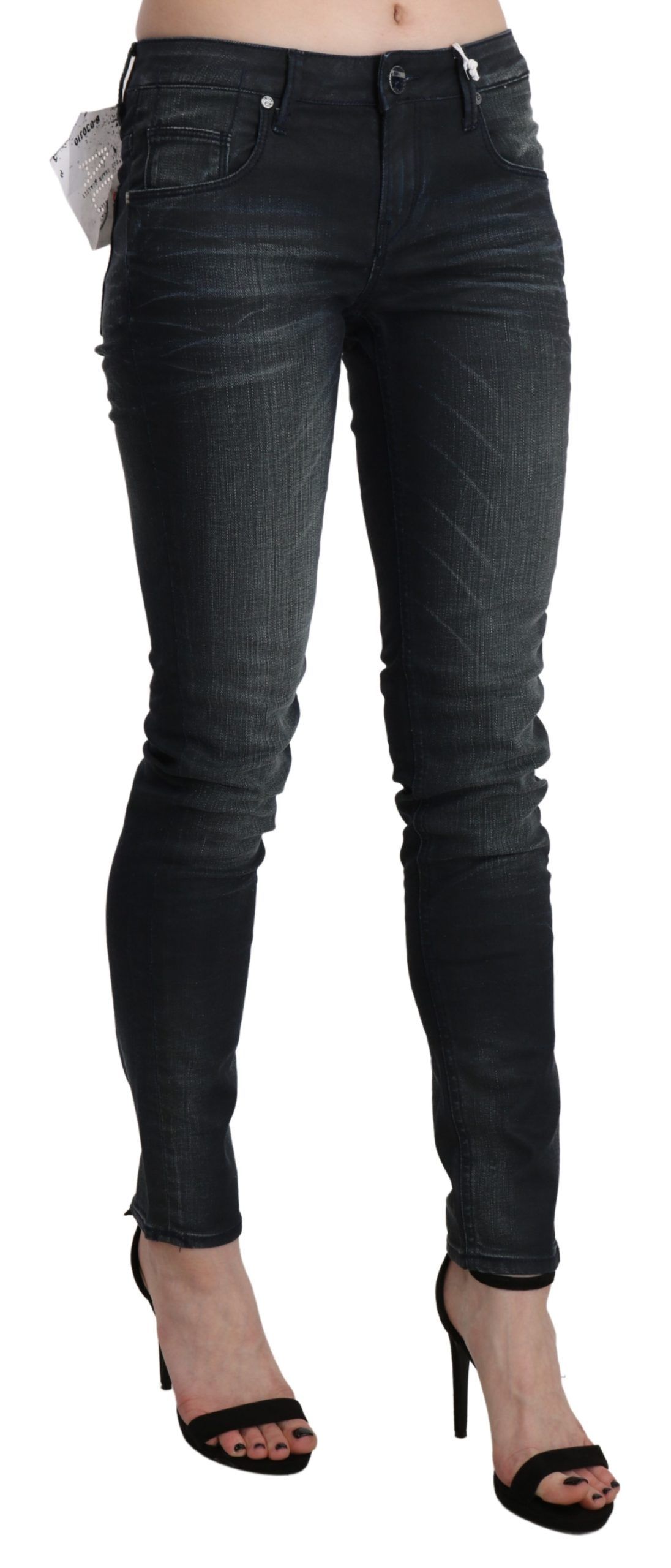 1437361.jpg Elegant Low Waist Skinny Black Jeans - Image 4