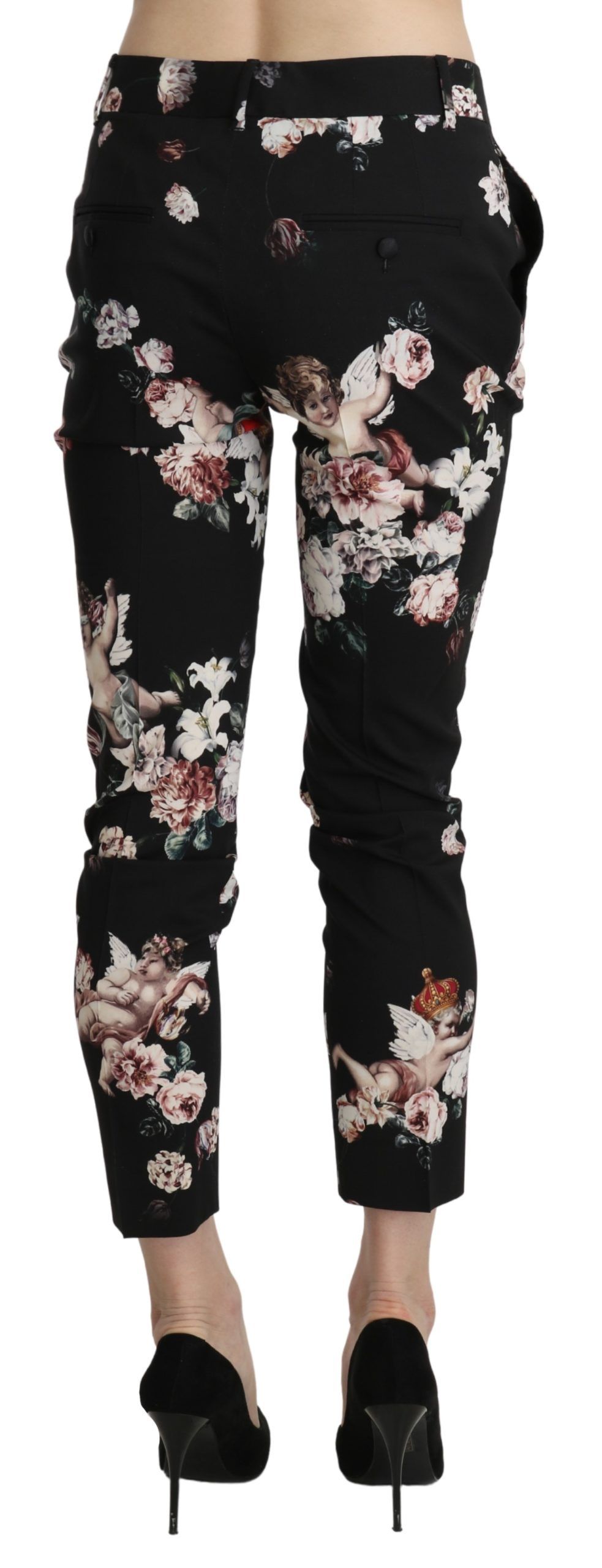 1437469.jpg Elegant High Waist Cropped Trousers - Image 3