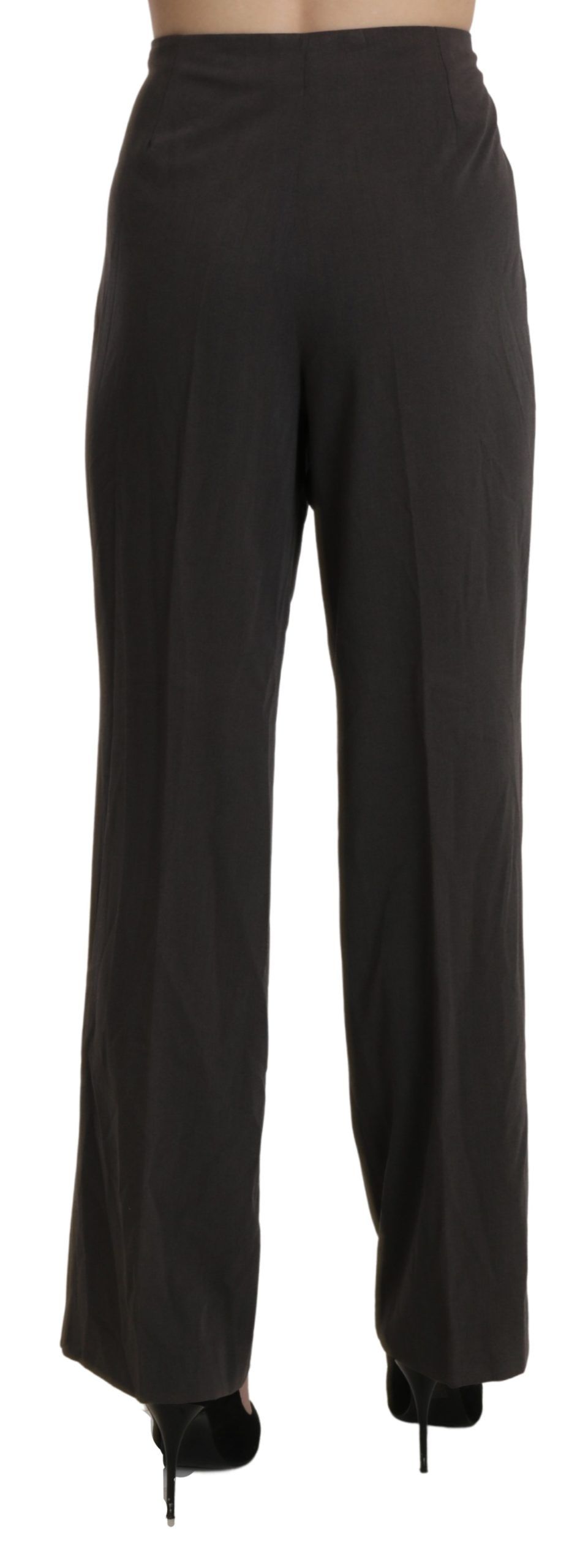 1437667.jpg Elevated Gray High-Waist Straight Pants - Image 3