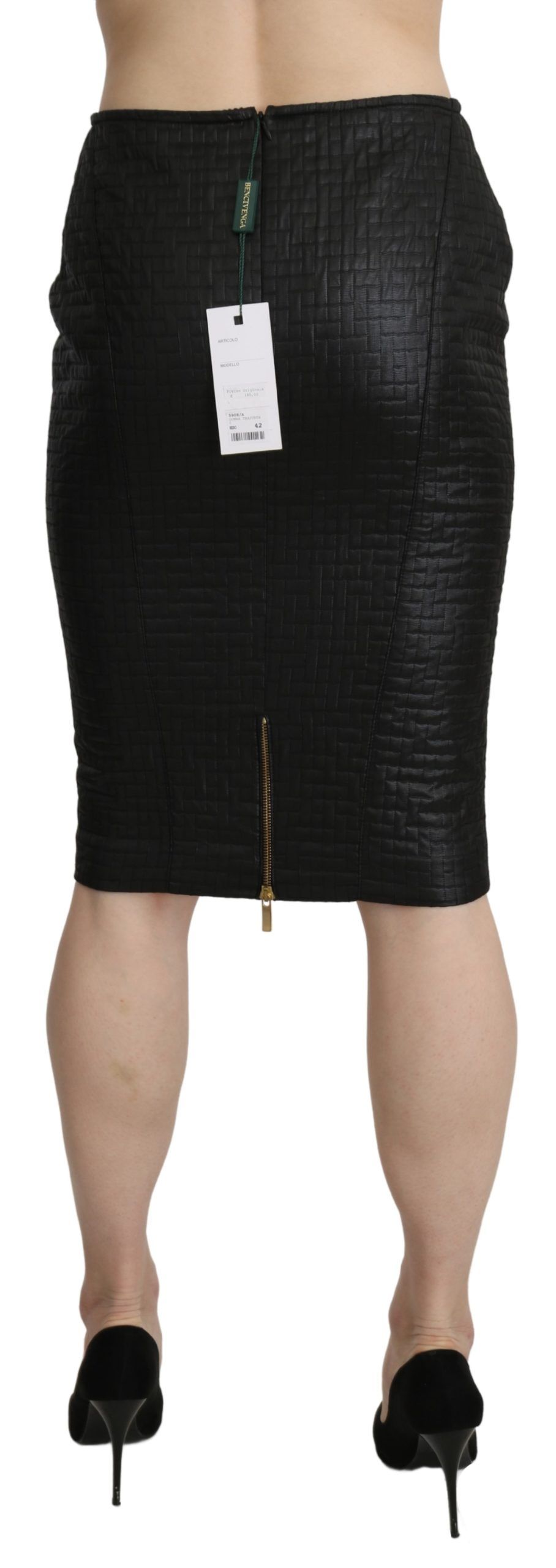 1437719.jpg Elegant Patterned Pencil Skirt - Image 3