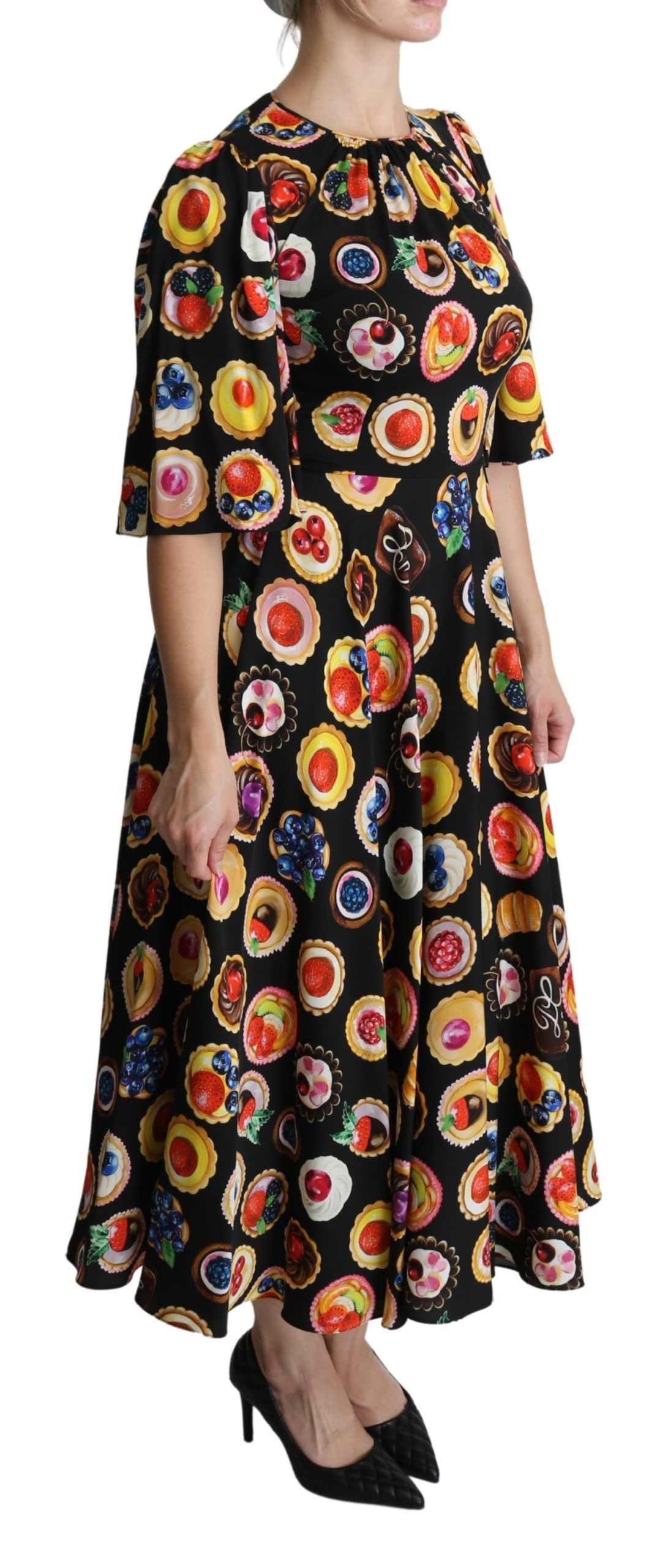 1445900.jpg Chic Multicolor Maxi Desserts Print Dress - Image 2