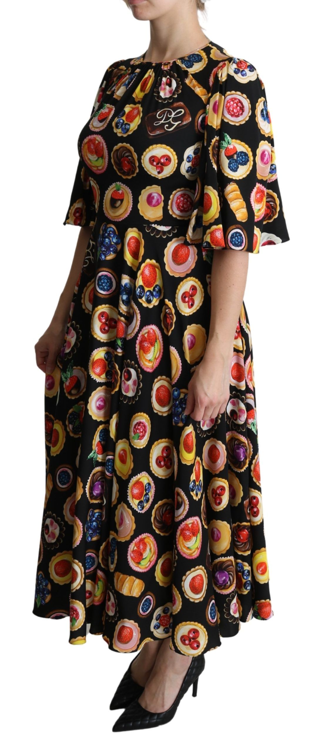 1445901.jpg Chic Multicolor Maxi Desserts Print Dress - Image 3