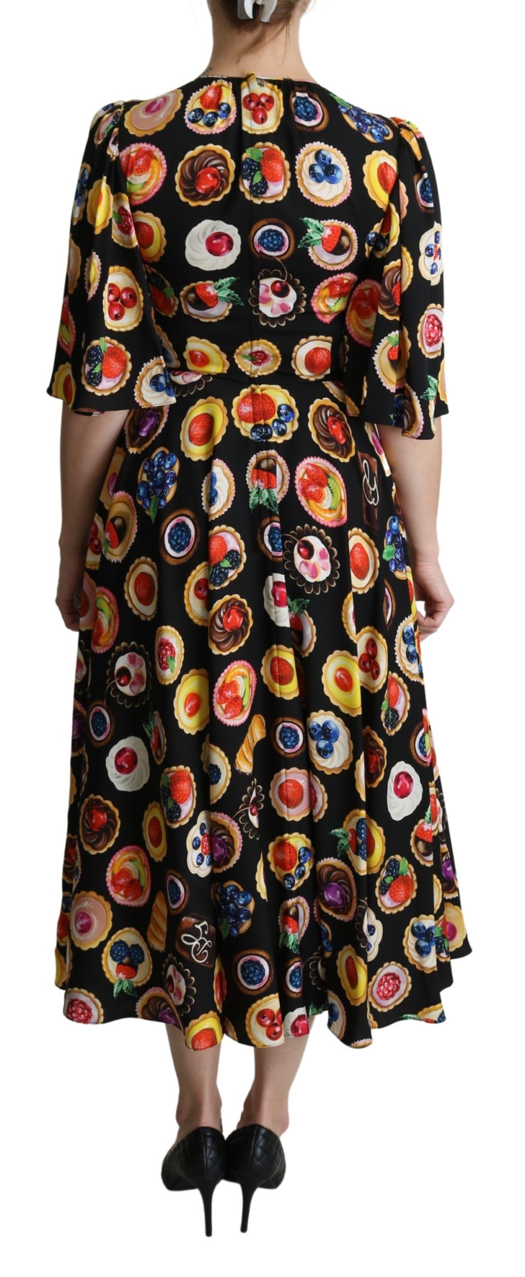 1445902.jpg Chic Multicolor Maxi Desserts Print Dress - Image 4