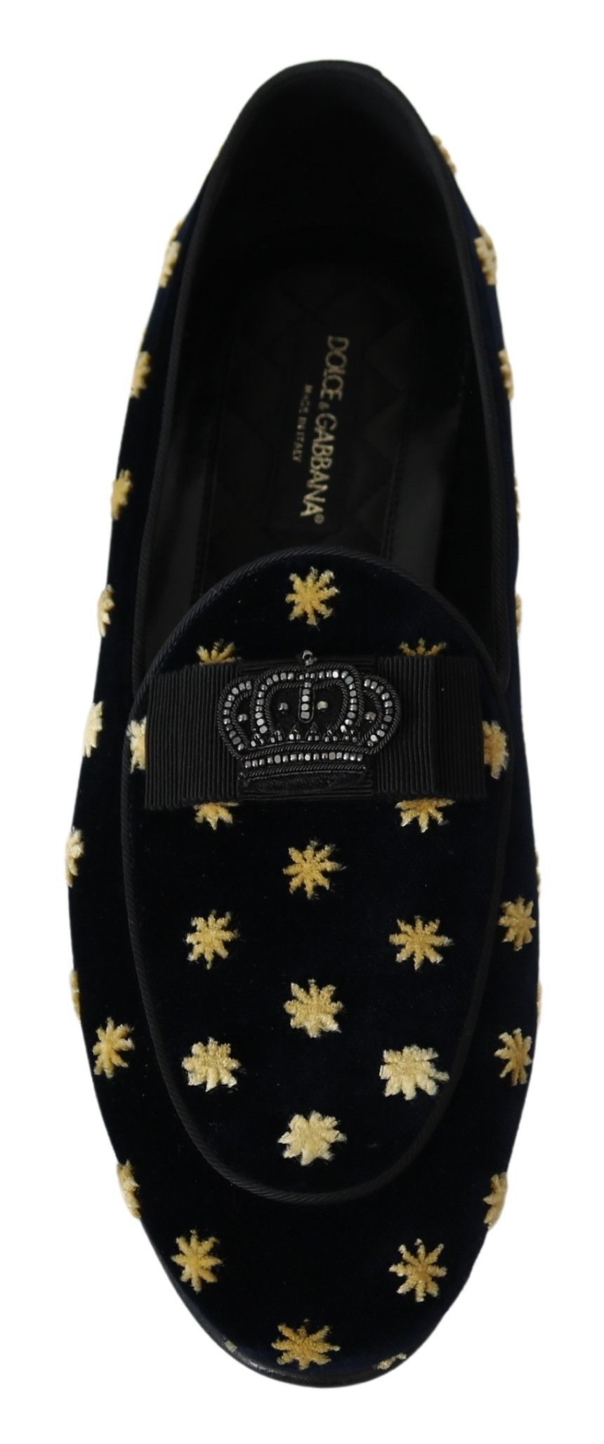 1452441.jpg Elegant Velvet Crown Embroidery Loafers - Image 5