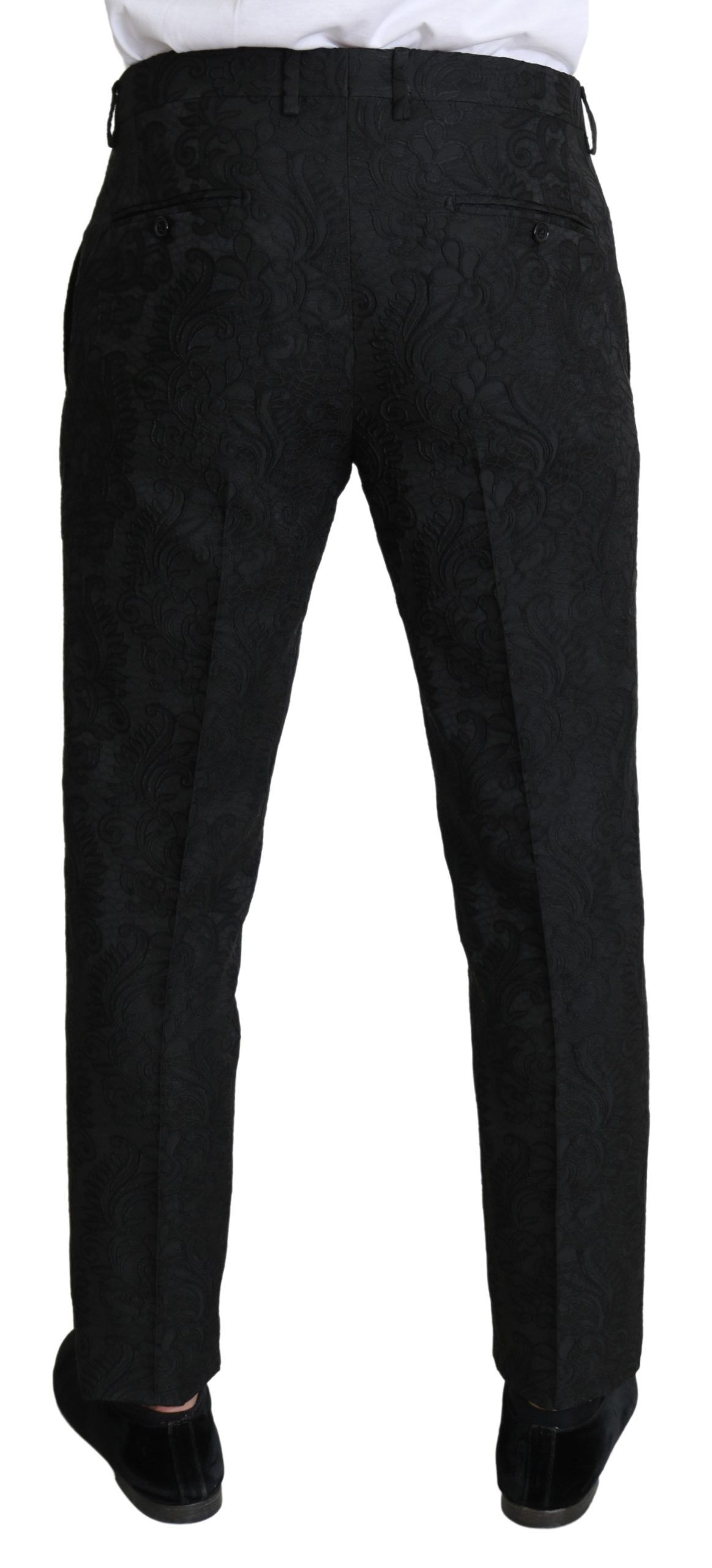 1456623.jpg Elegant Floral Brocade Dress Trousers - Image 5