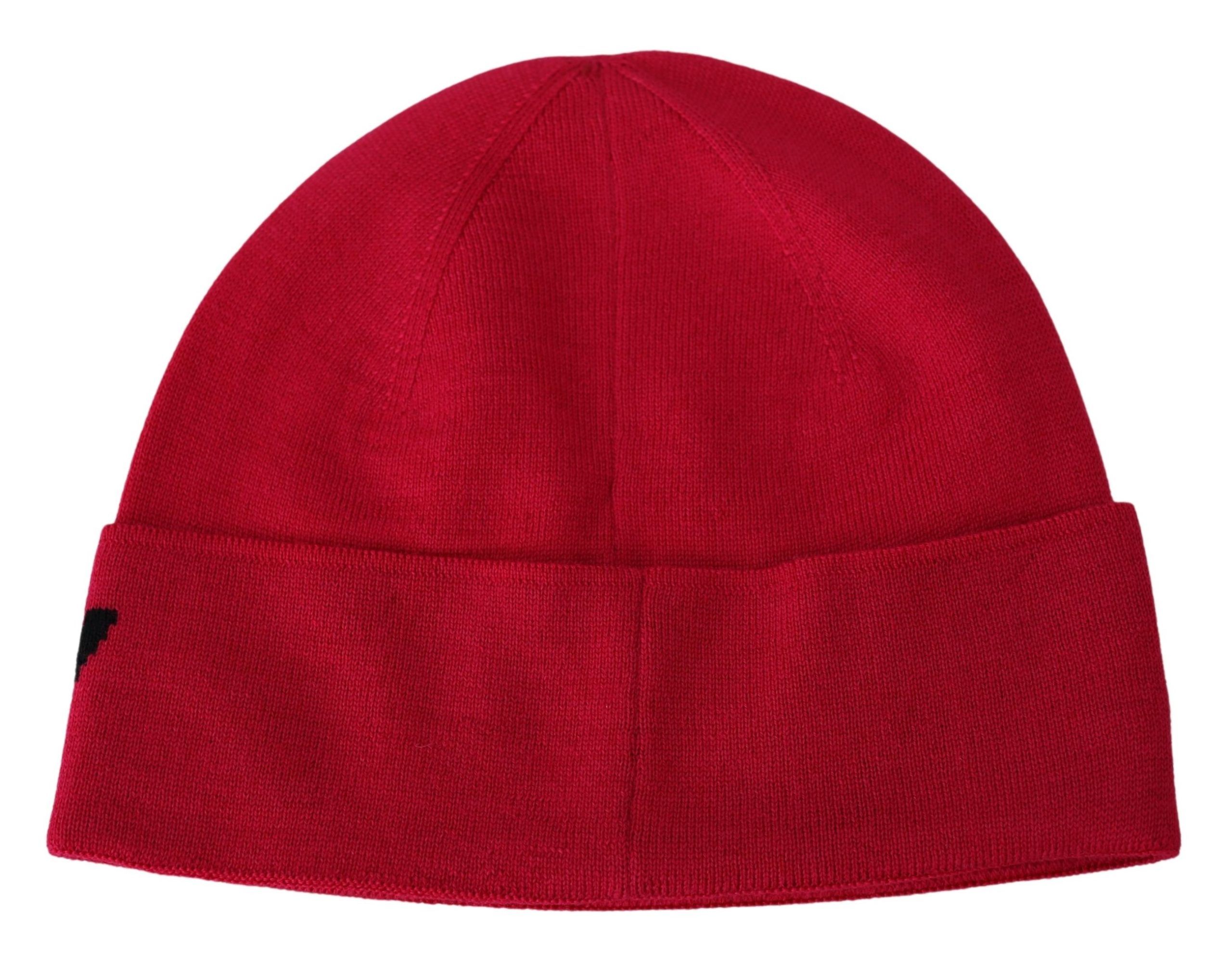 1457792.jpg Elegant Wool Beanie with Signature Contrast Logo - Image 2