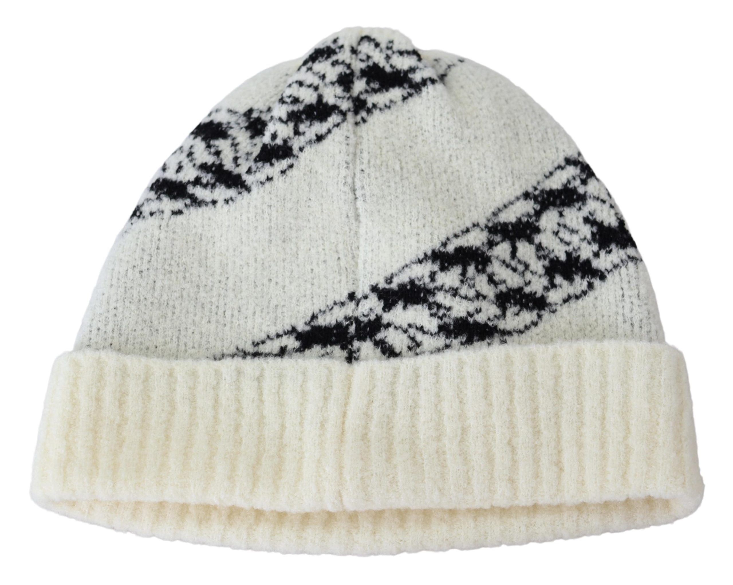 1457813.jpg Chic Off-White Wool Beanie with Logo Motive - Image 2