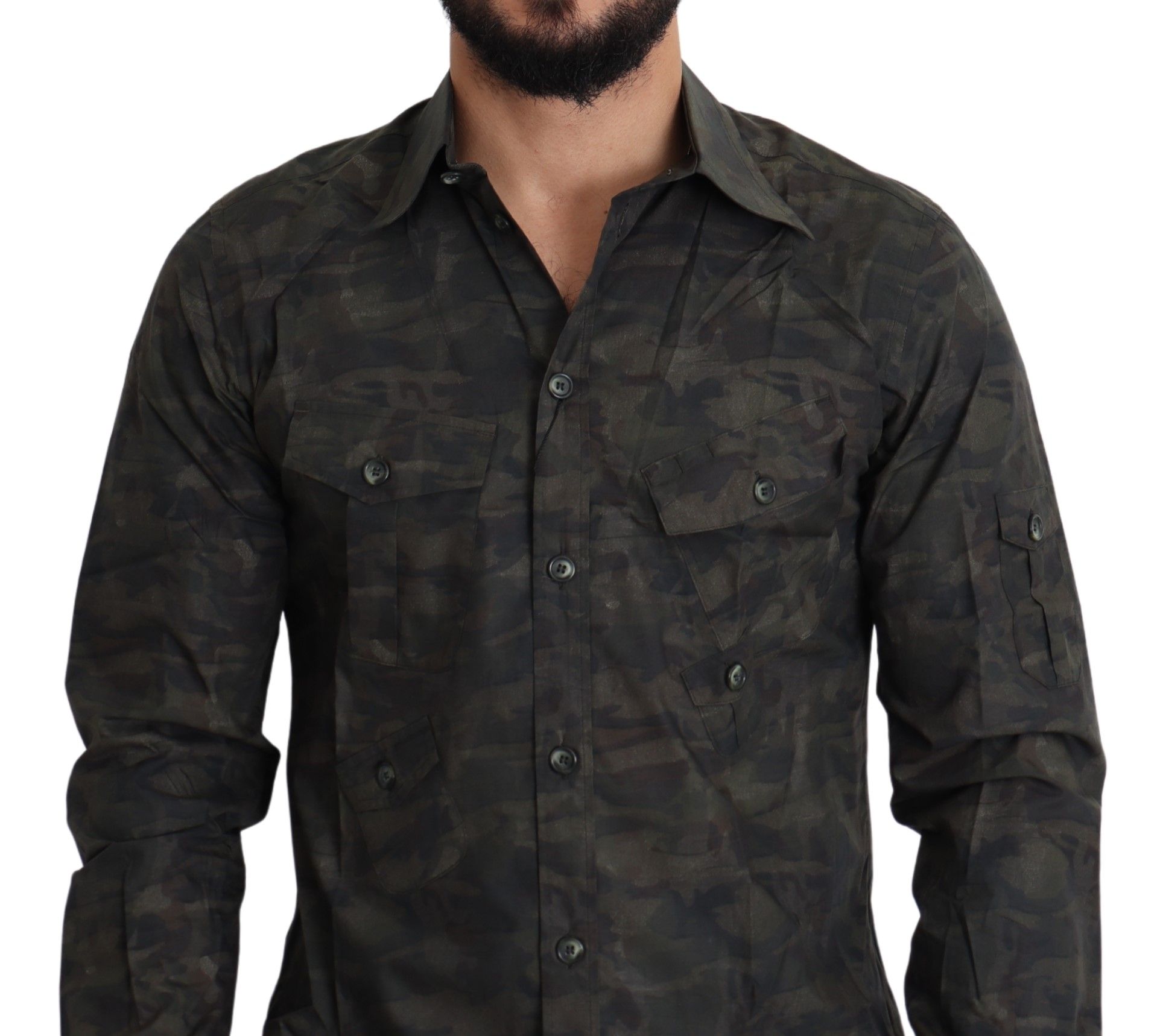 1459075.jpg Multicolor Cotton Casual Men's Shirt - Image 5